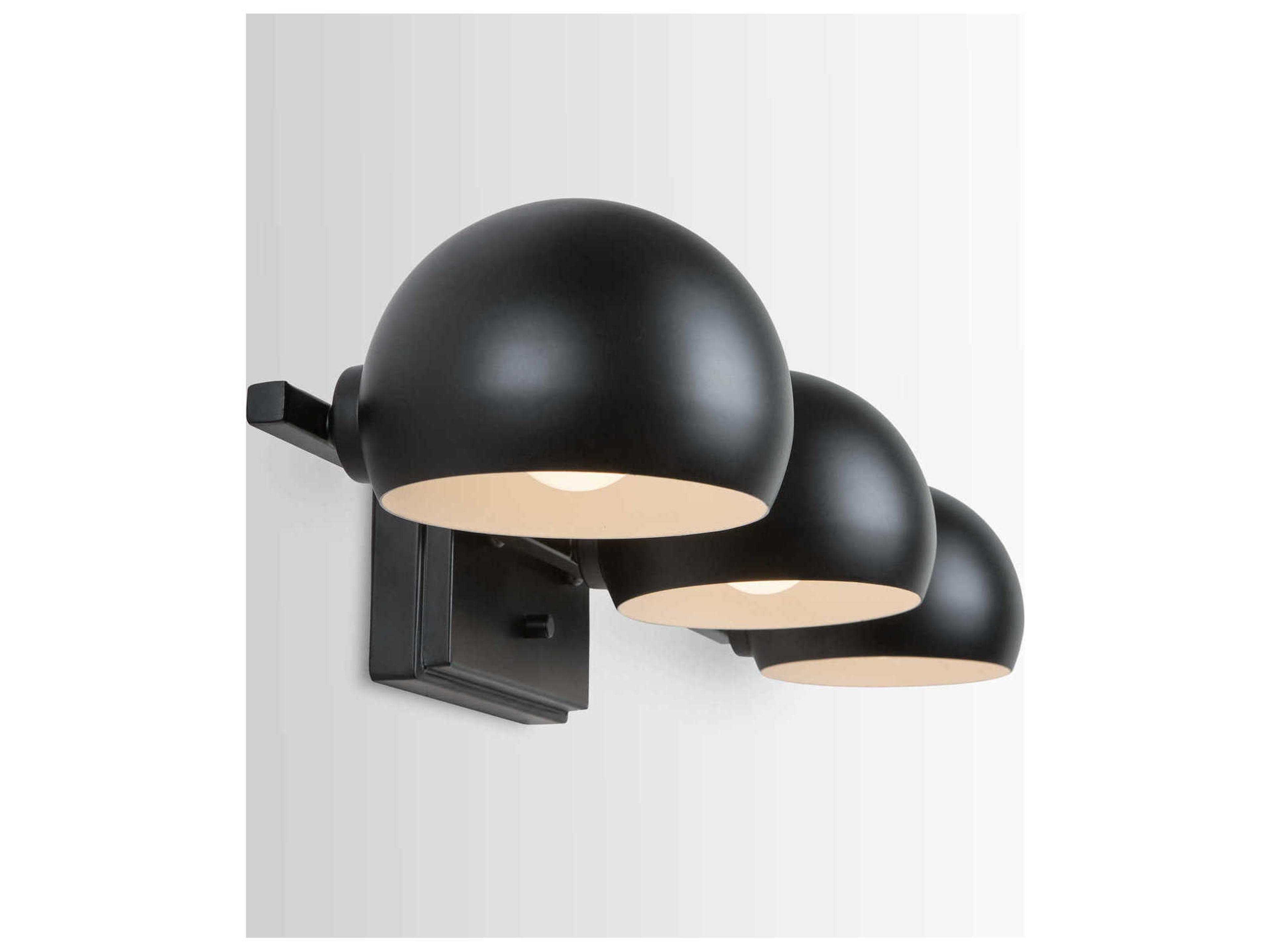 Capital Lighting Hadley 3-Light Matte Black Vanity Light