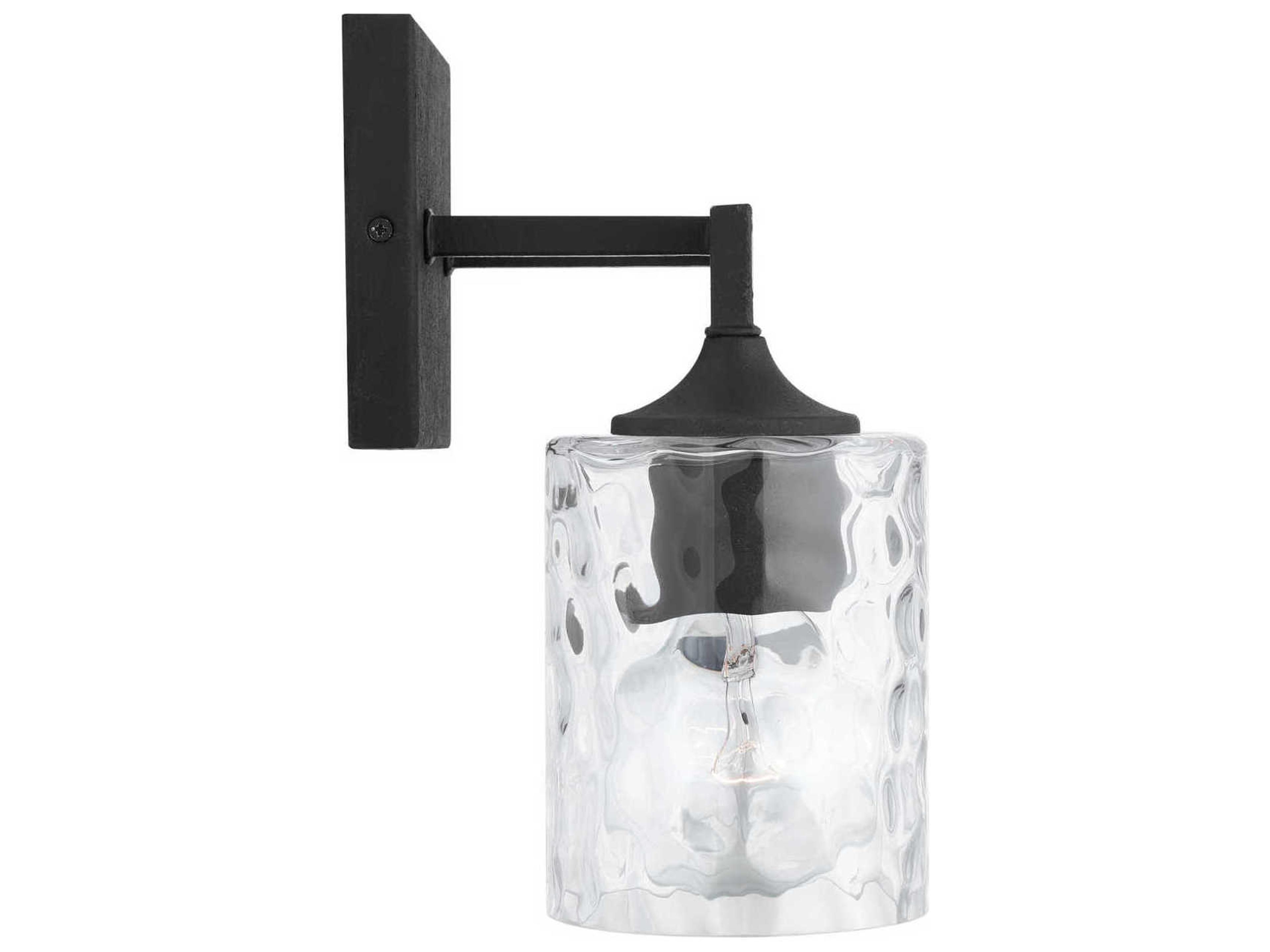 Capital Lighting Clint 2-Light Black Iron Vanity Light