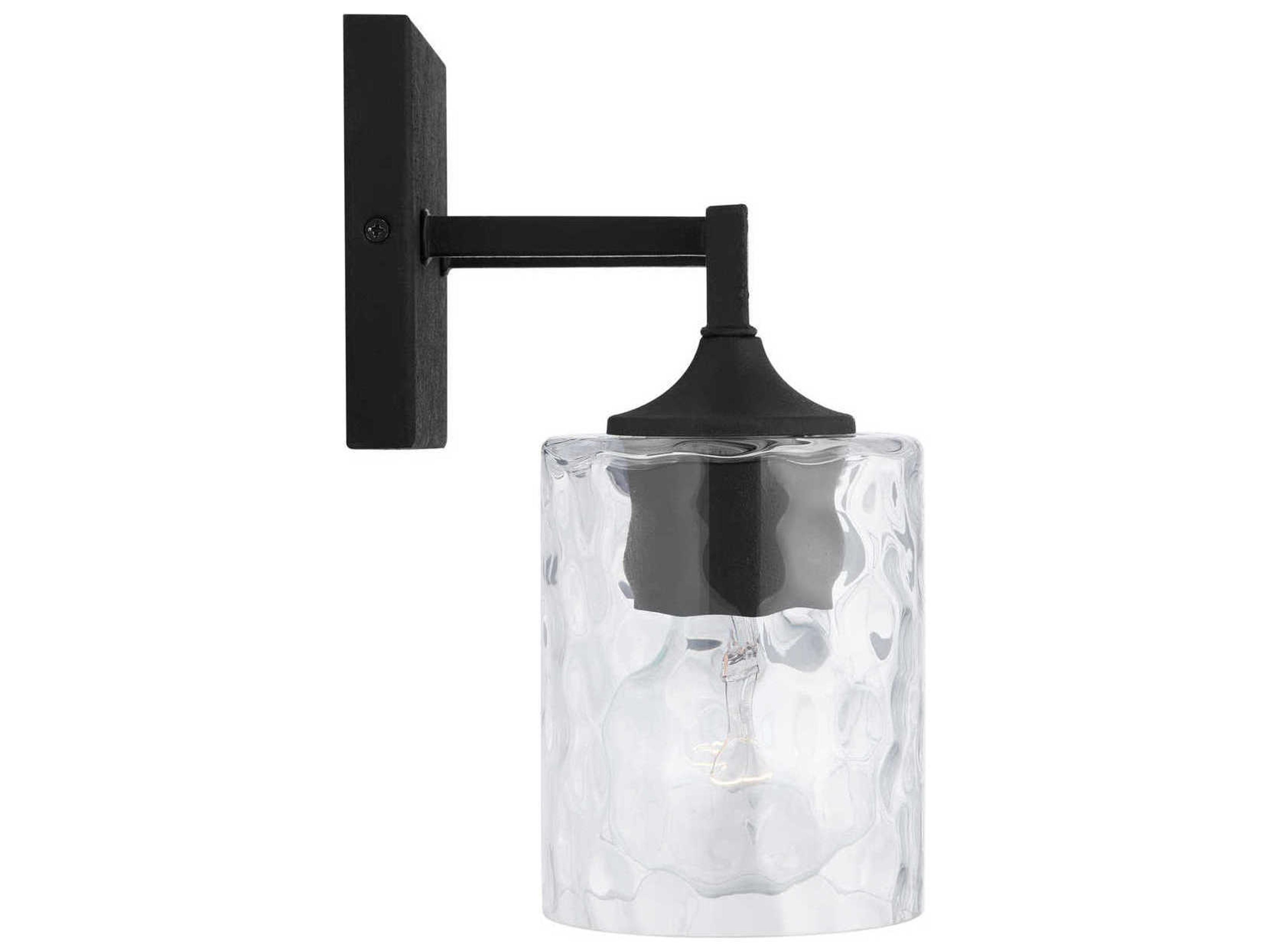 Capital Lighting Clint 3-Light Black Iron Vanity Light