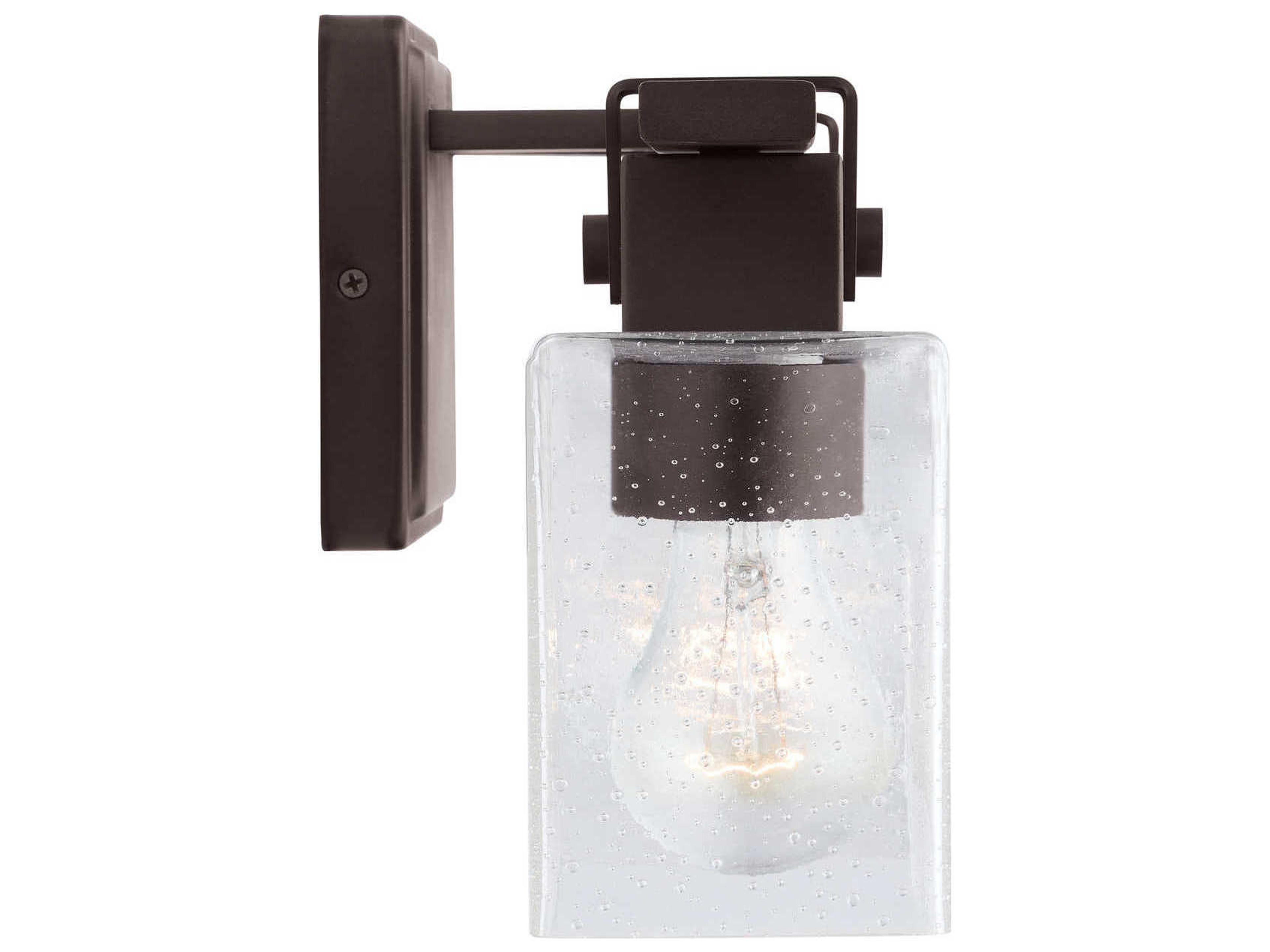 Capital Lighting 2-Light Oil Rubbed Bronze Glass Vanity Light