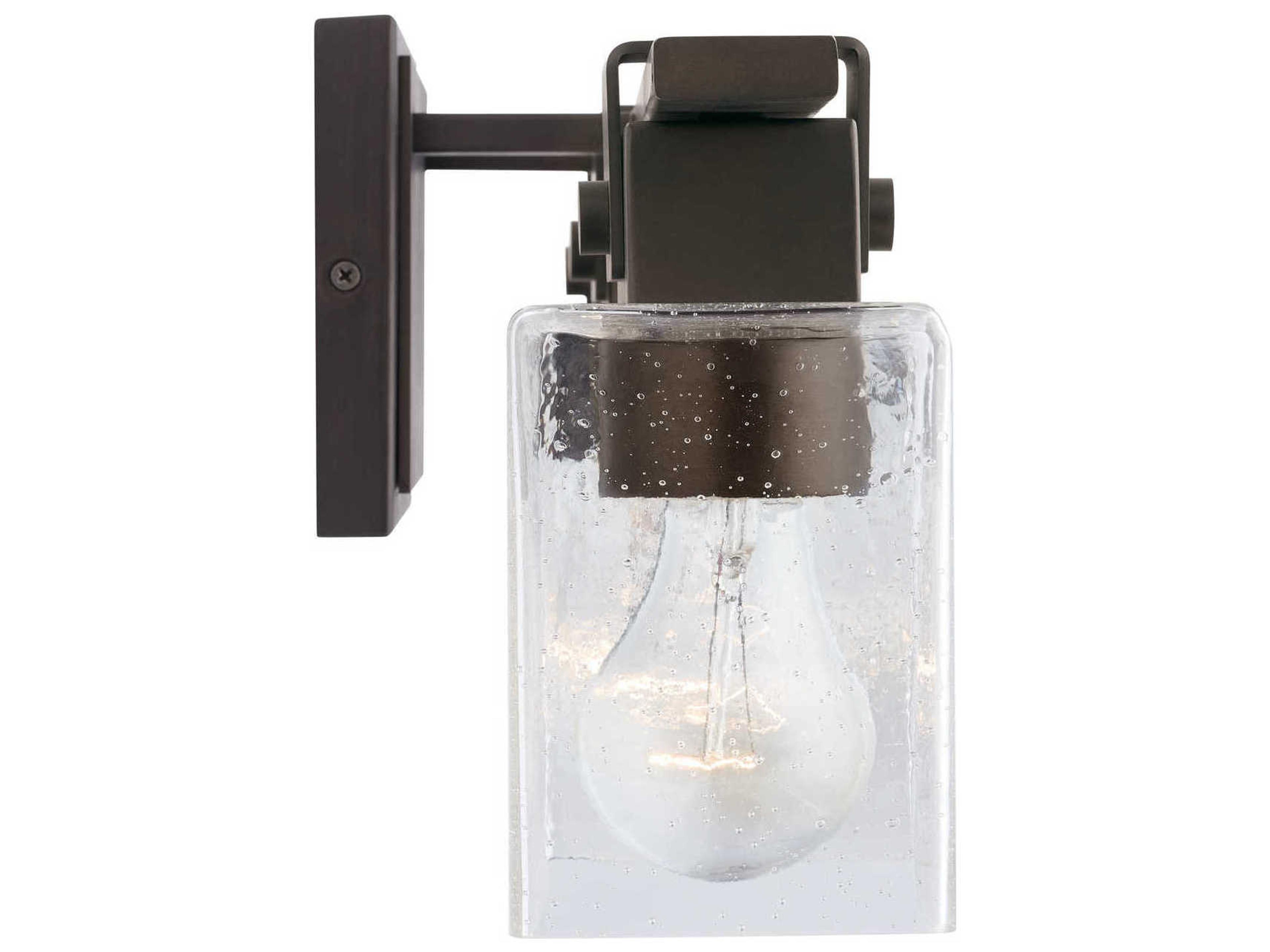 Capital Lighting 3-Light Oil Rubbed Bronze Glass Vanity Light