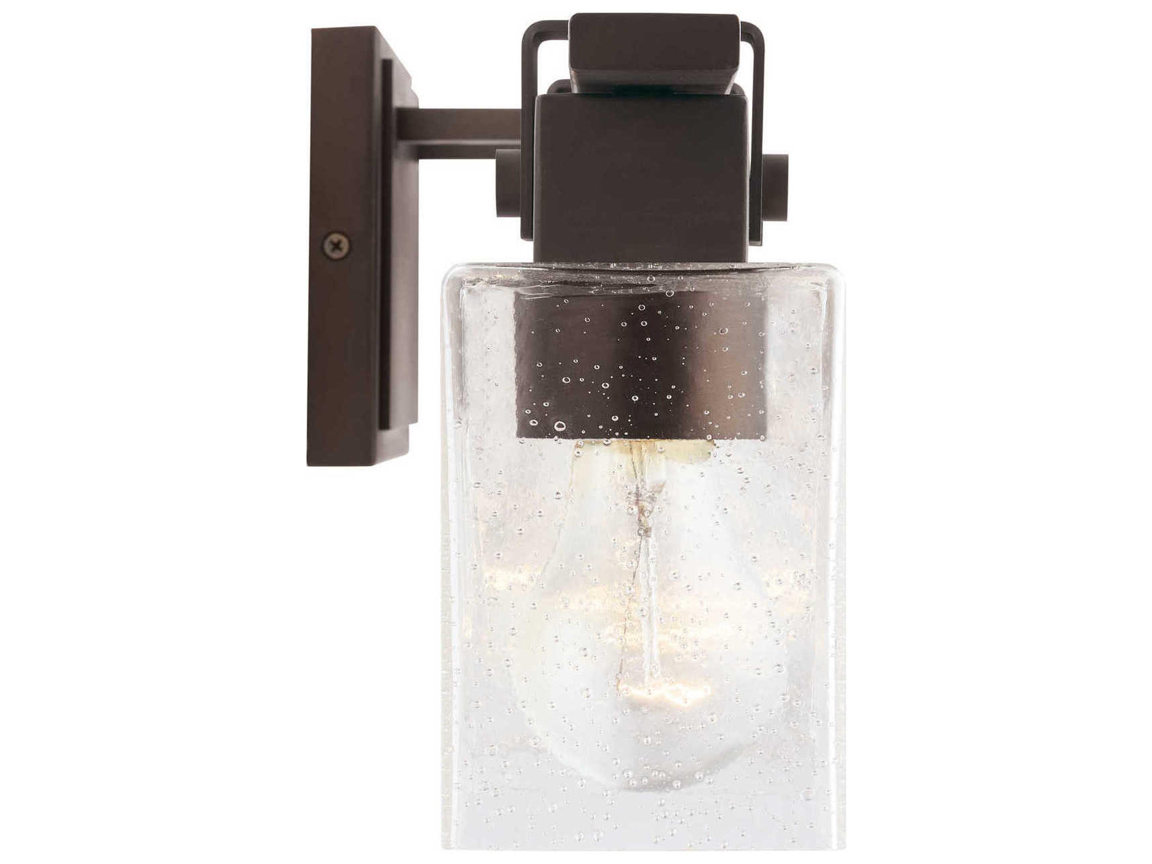 Capital Lighting 4-Light Oil Rubbed Bronze Glass Vanity Light