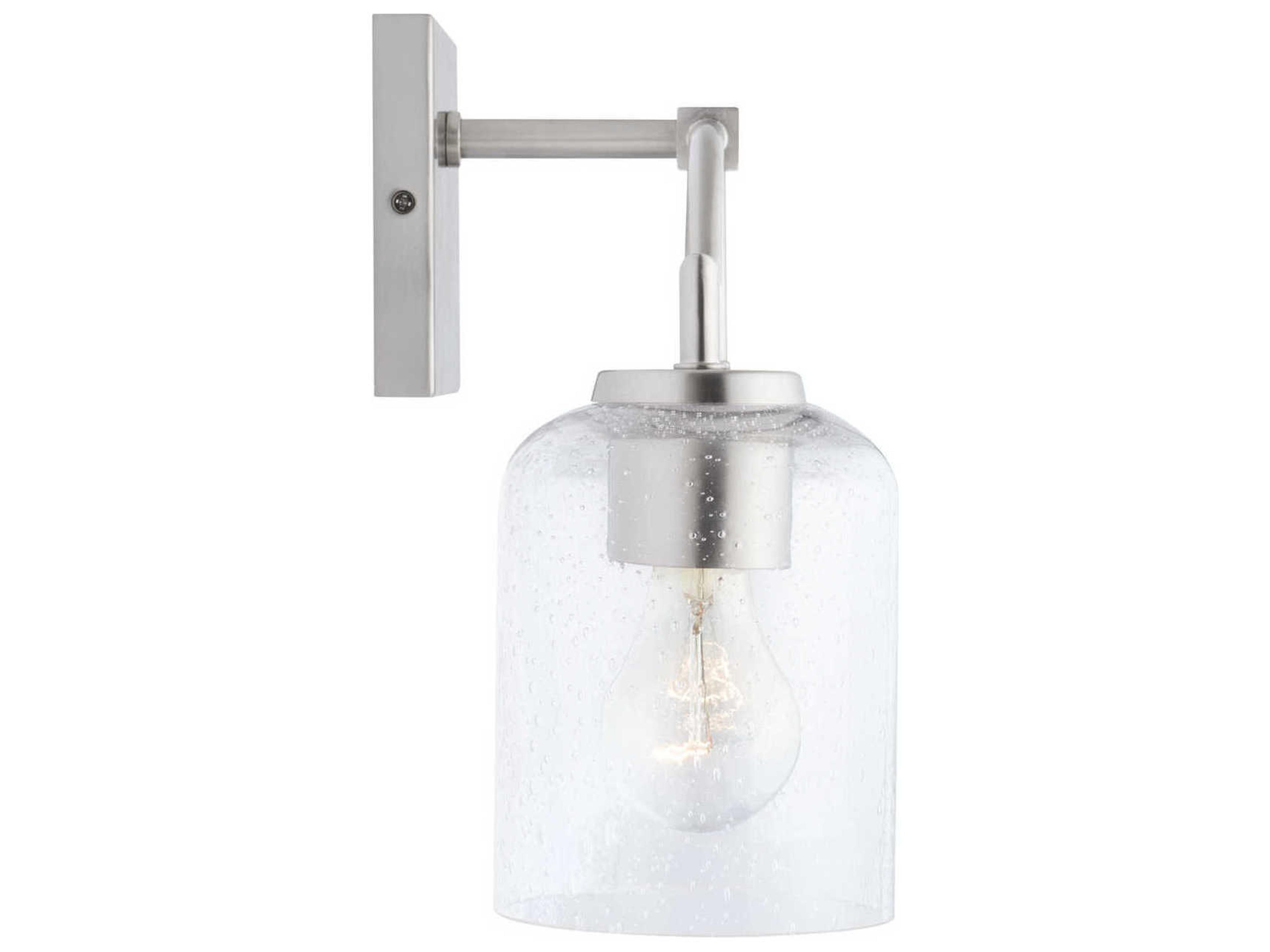 Capital Lighting Carter 3-Light Brushed Nickel Glass Vanity Light