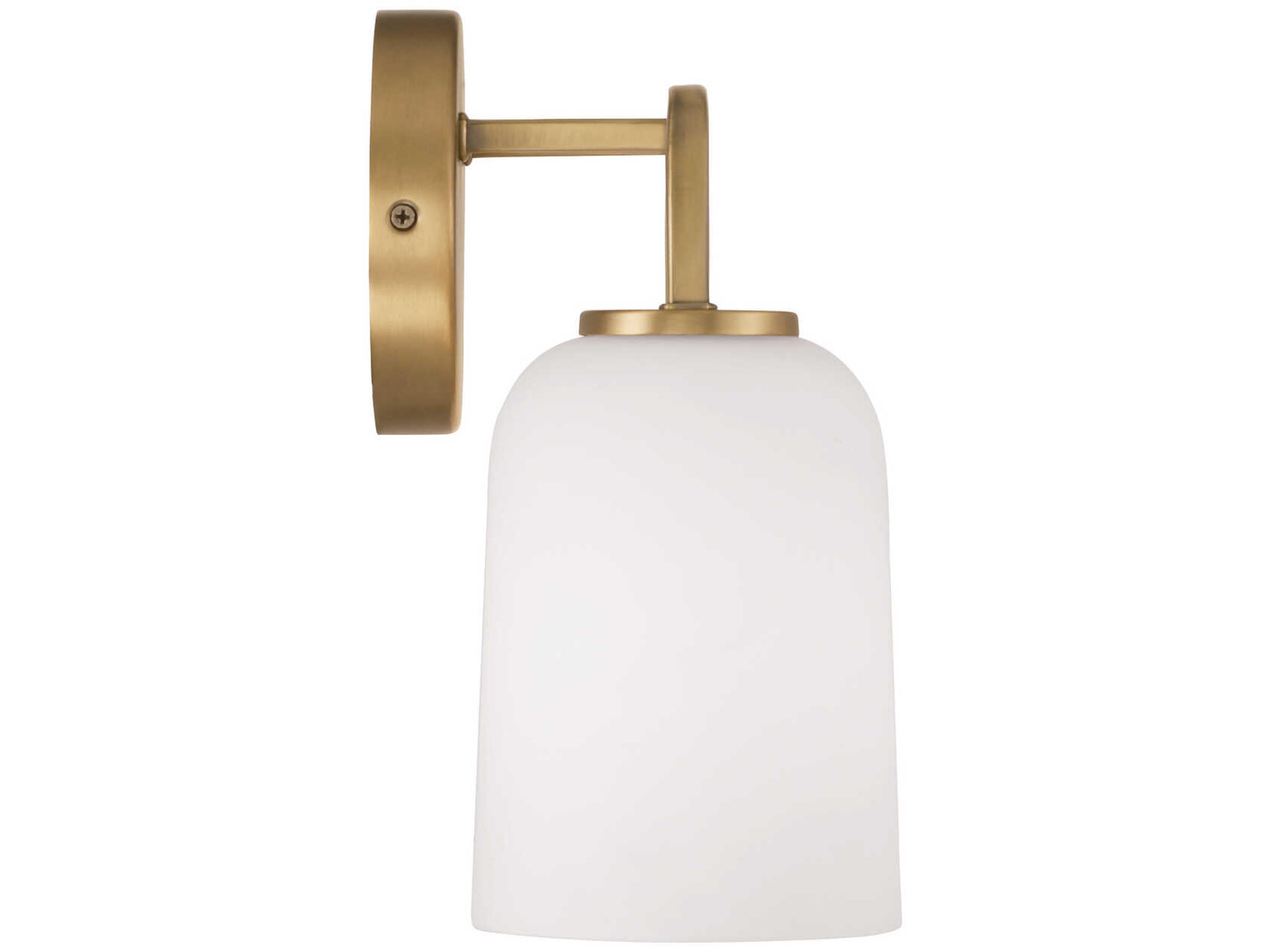 Capital Lighting Lawson 4-Light Aged Brass Glass Vanity Light
