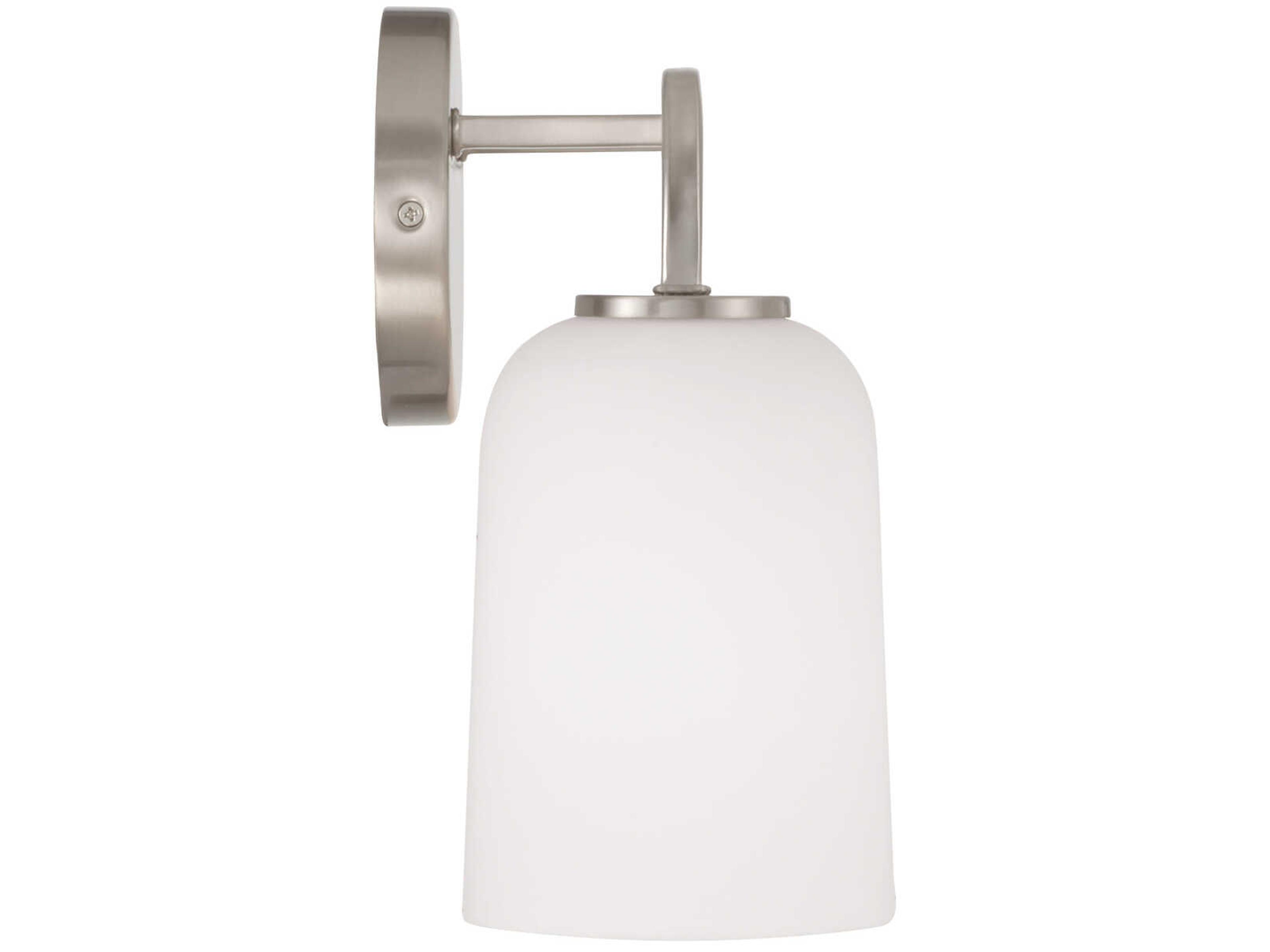 Capital Lighting Lawson 4-Light Brushed Nickel Glass Vanity Light