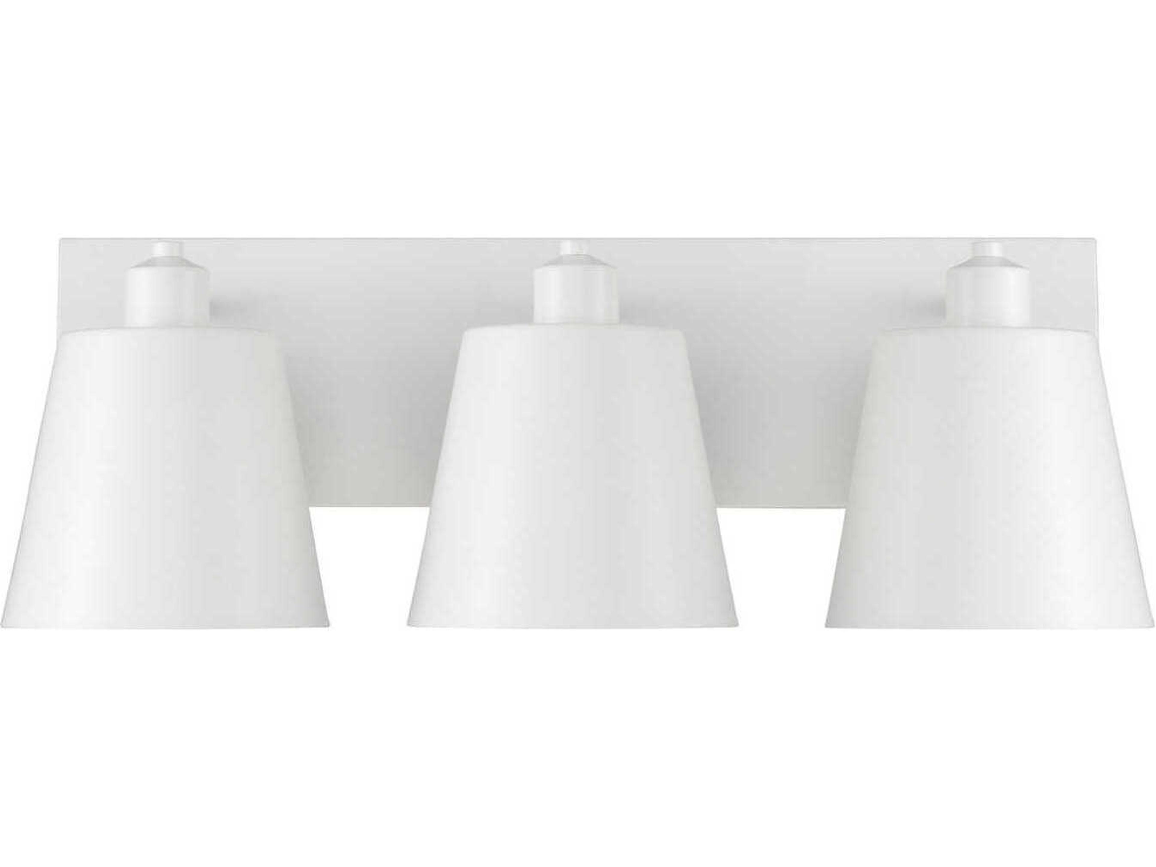 Capital Lighting Alden 3-Light Matte White Vanity Light