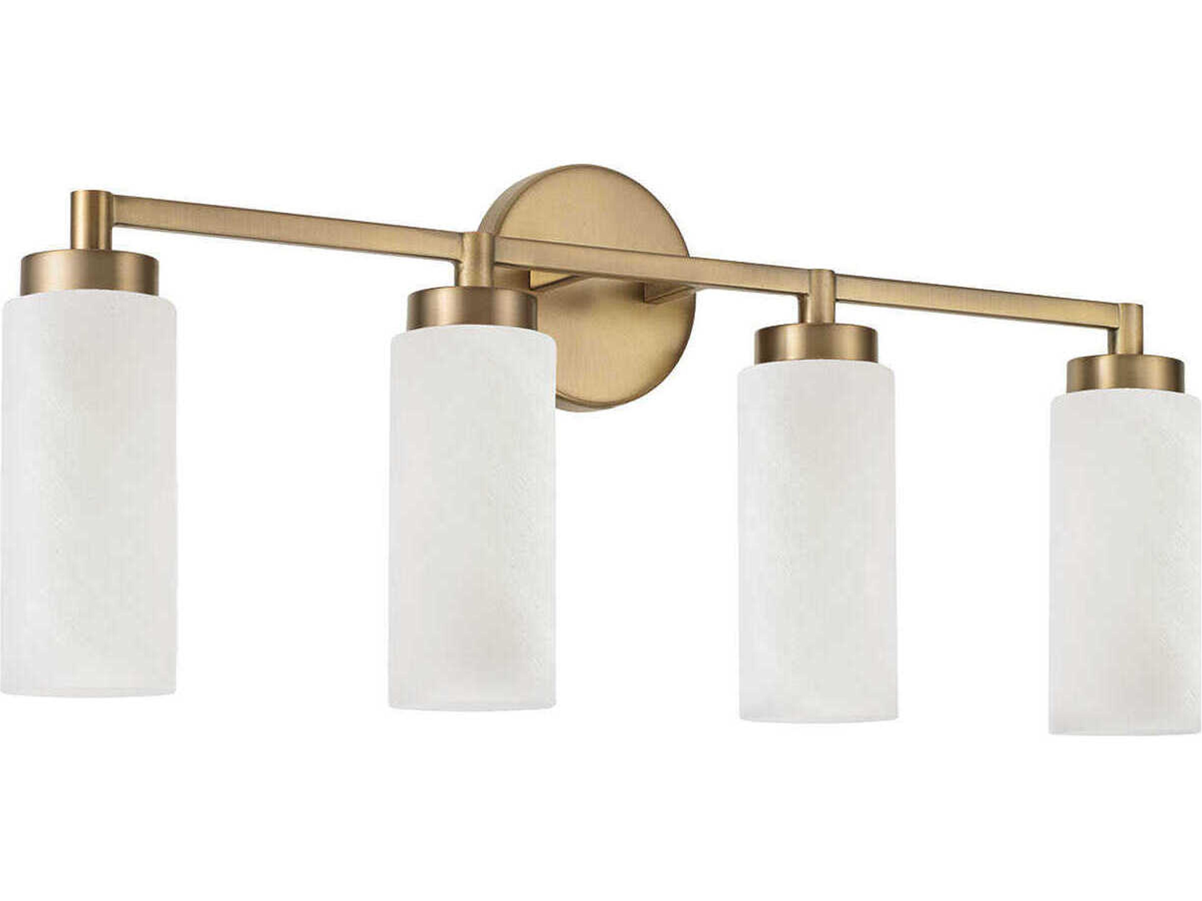 Alyssa 4-Light Aged Brass Vanity Light