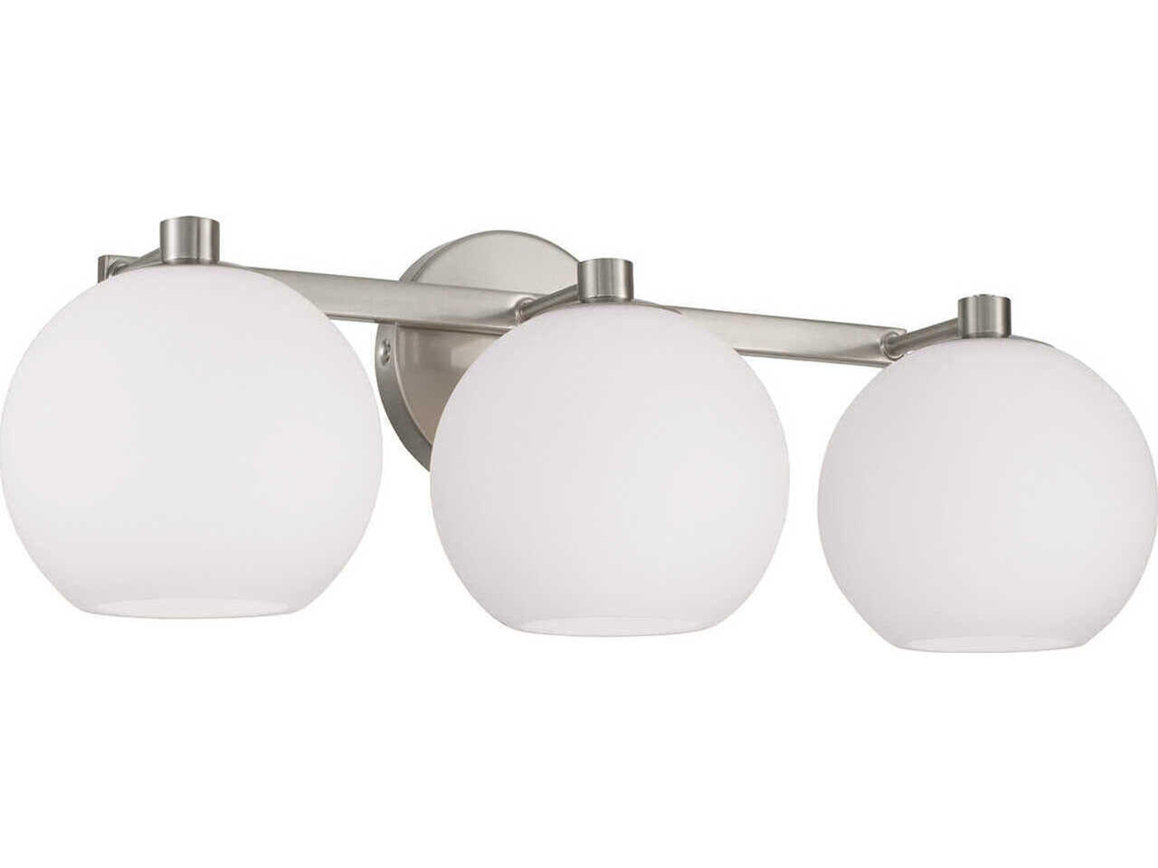 Ansley 3-Light Brushed Nickel Vanity Light