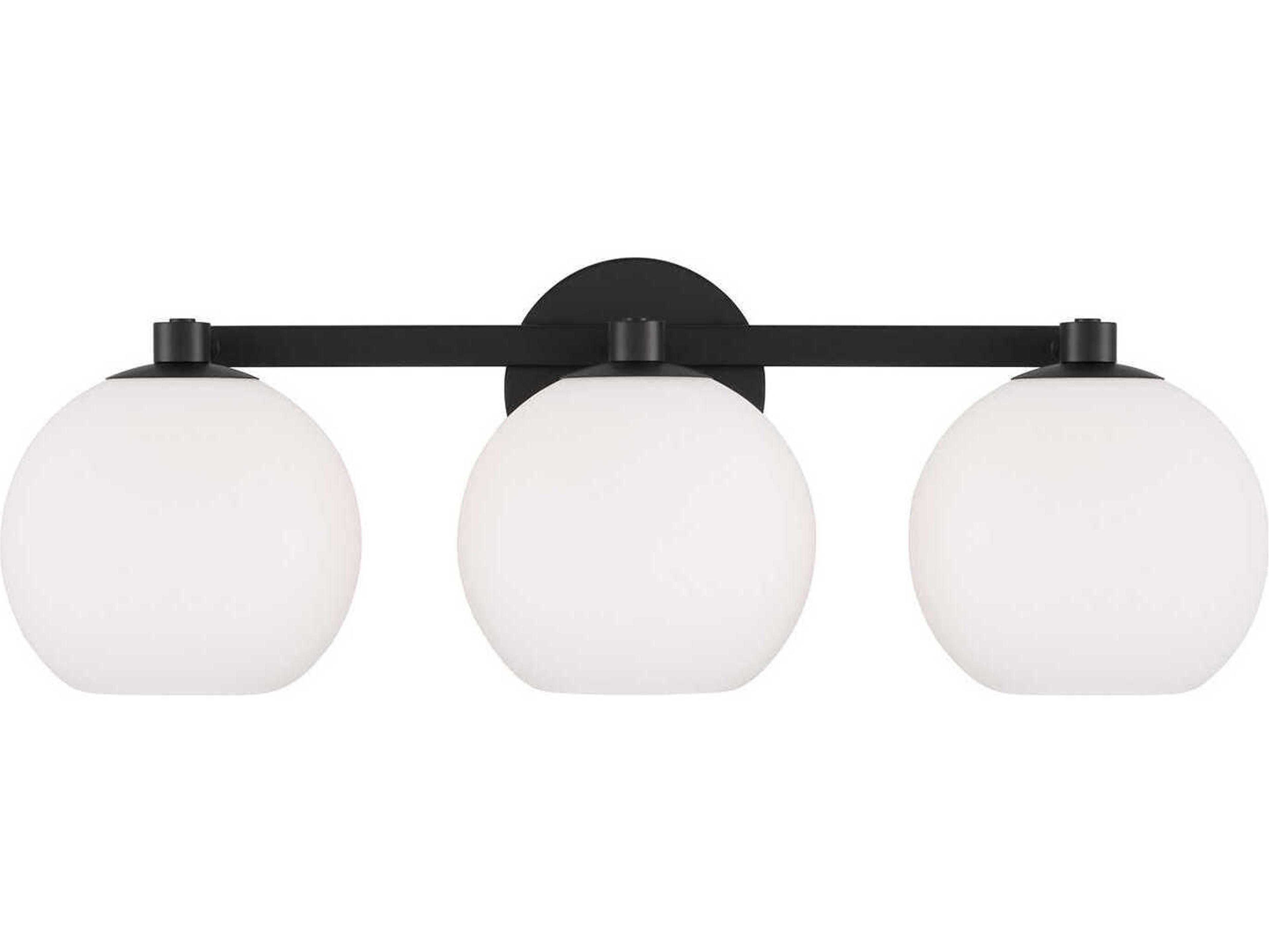 Capital Lighting Ansley 3-Light Matte Black Vanity Light