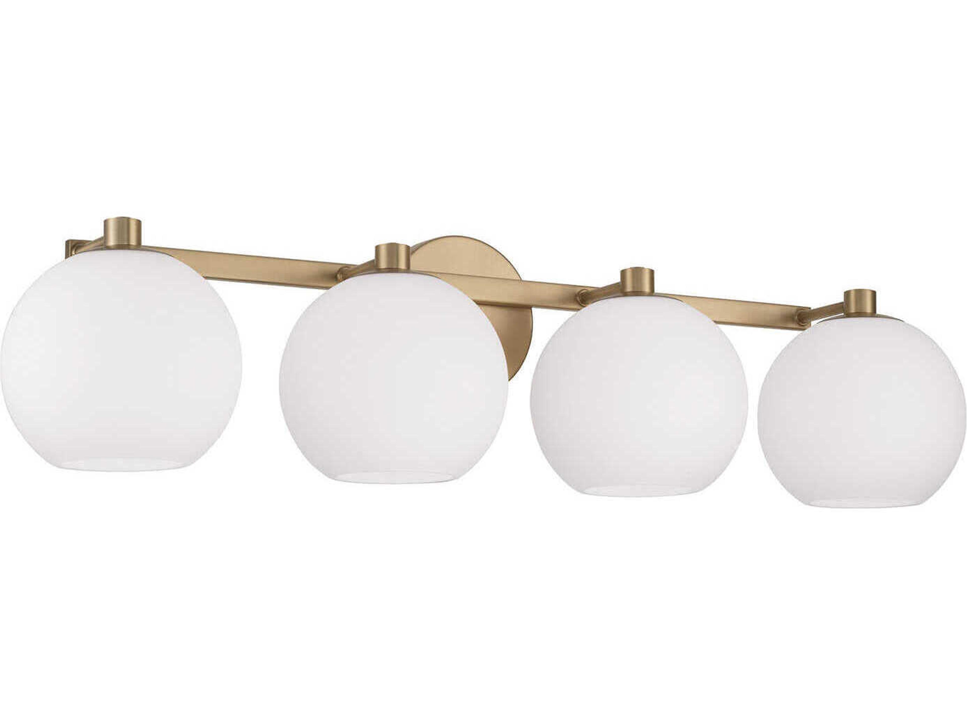 Ansley 4-Light Aged Brass Vanity Light