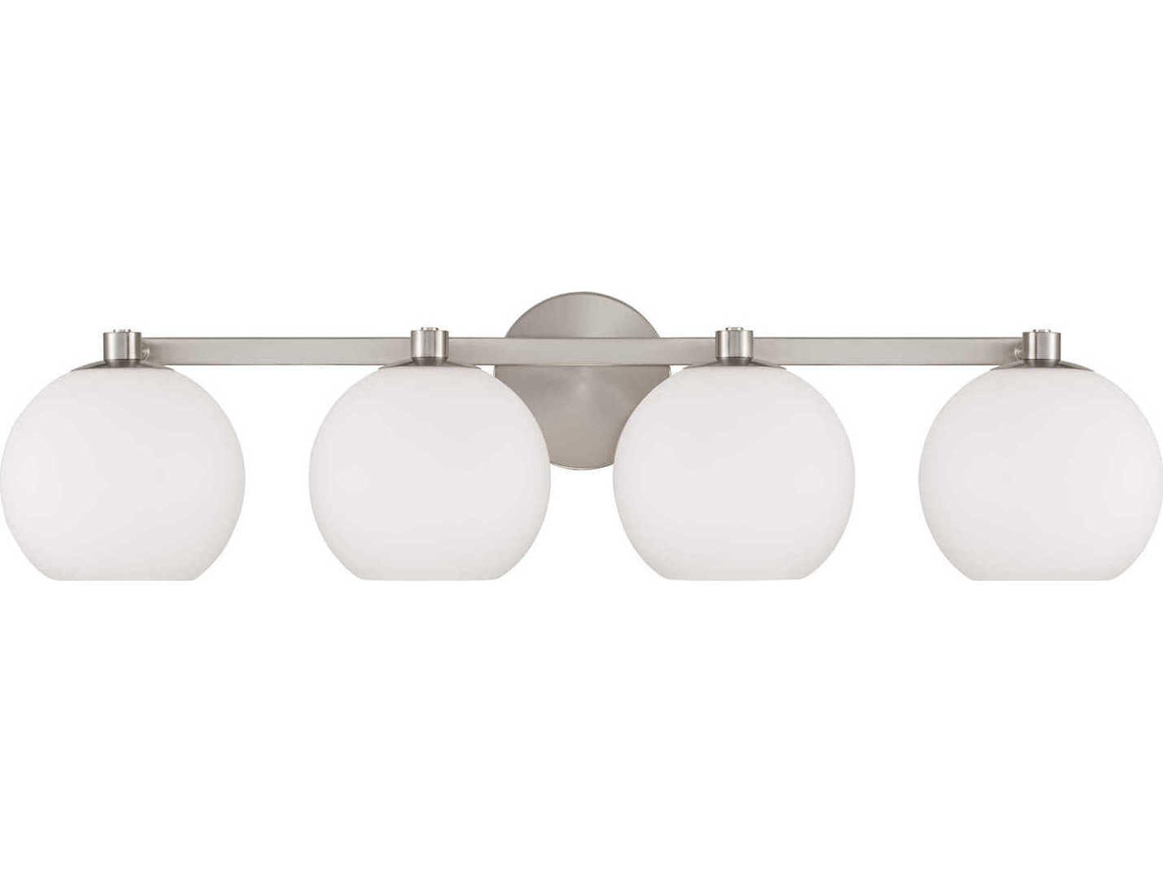 Capital Lighting Ansley 4-Light Brushed Nickel Vanity Light