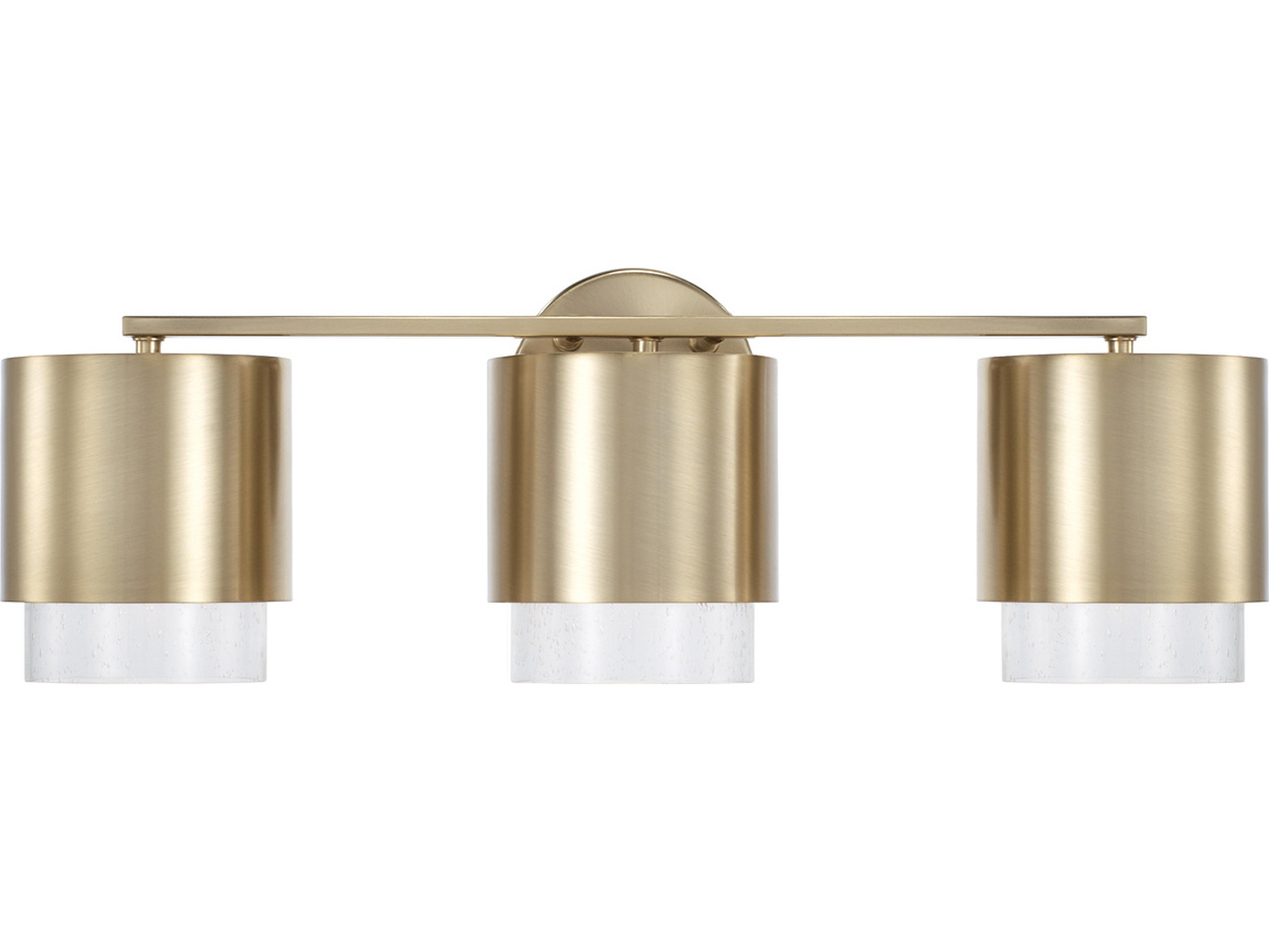 Capital Lighting Weller 3-Light Matte Brass Vanity Light