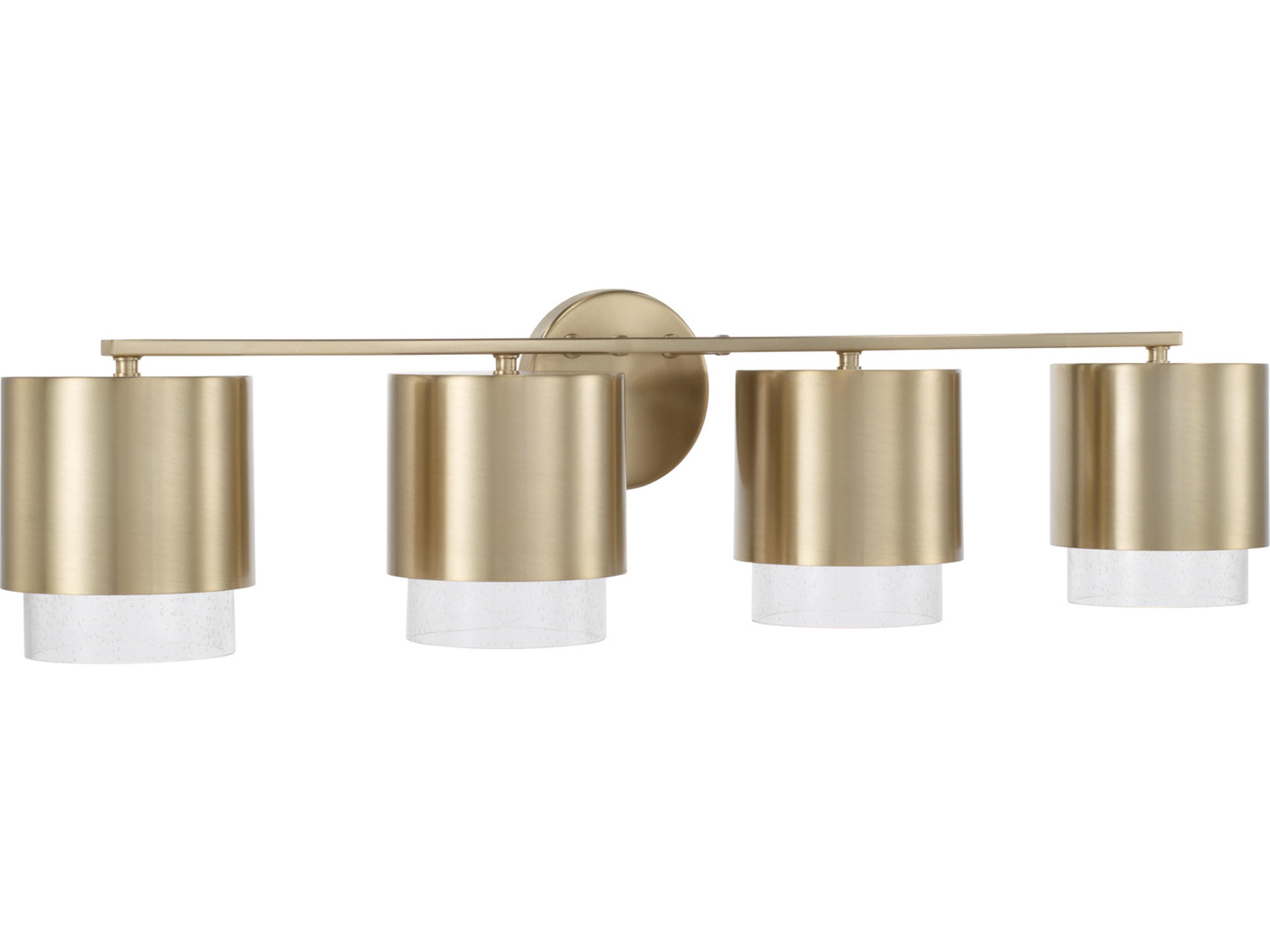 Weller 4-Light Matte Brass Vanity Light