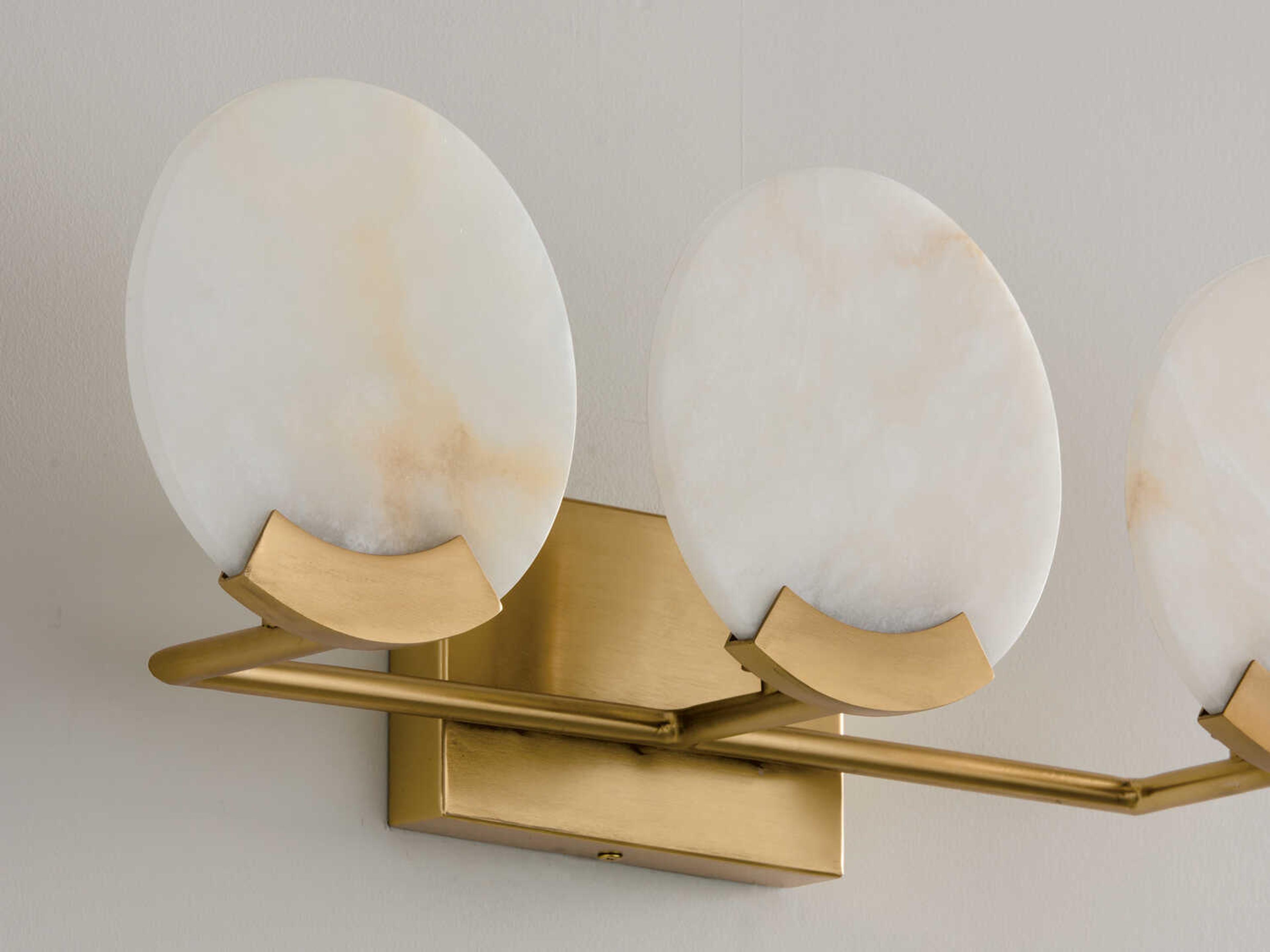 Capital Lighting Oriya 3-Light Aged Brass Vanity Light