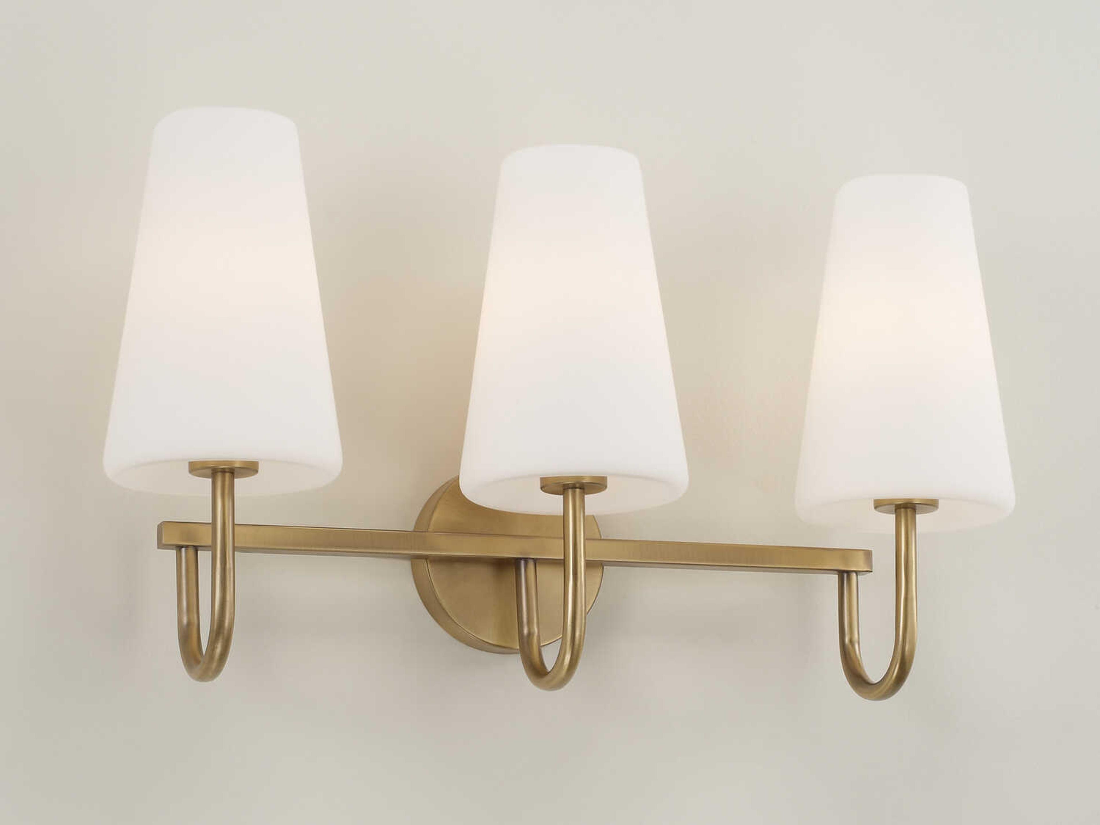 Capital Lighting Averitt 3-Light Aged Brass Vanity Light