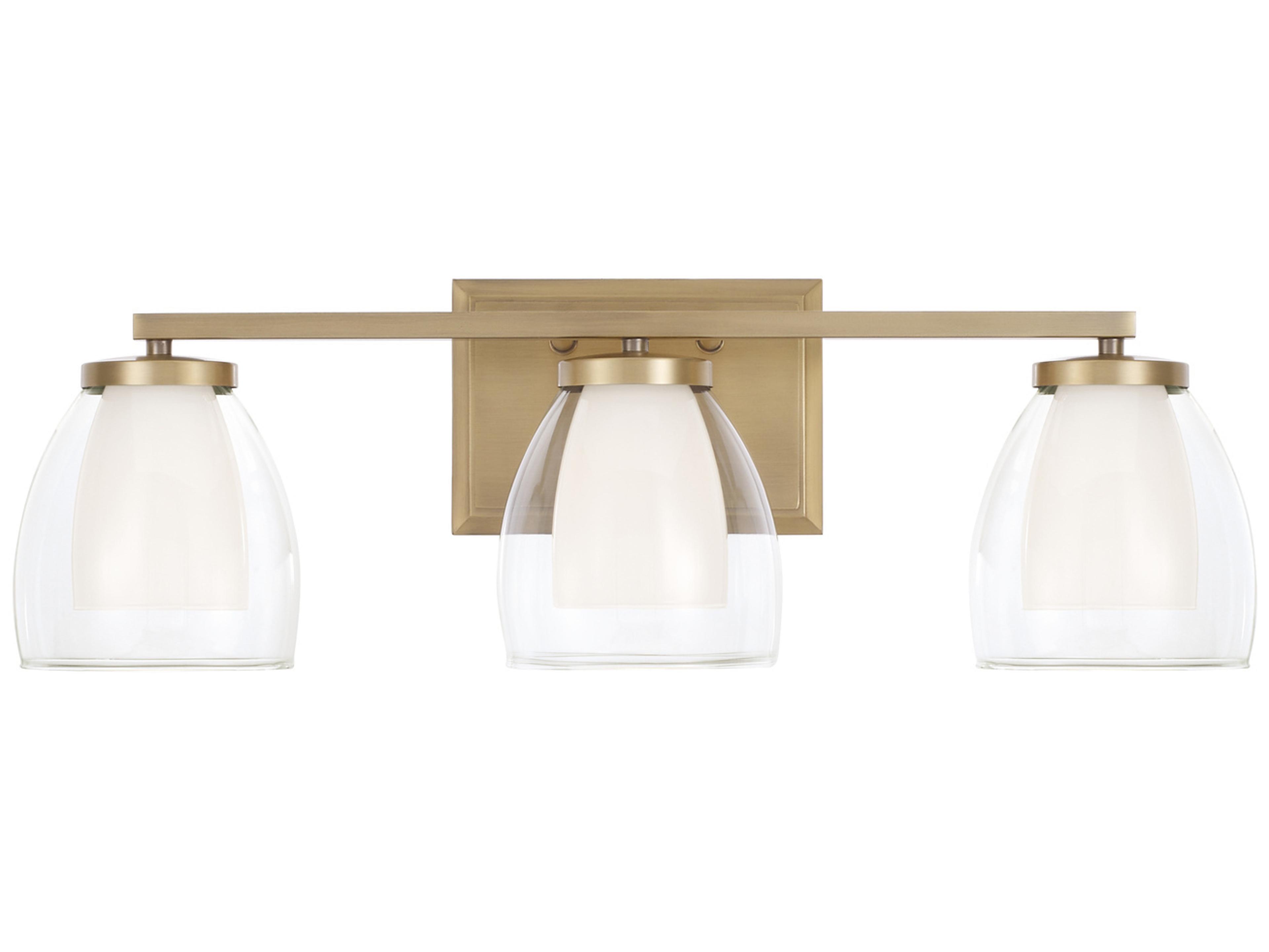 Capital Lighting Joss 3-Light Aged Brass Vanity Light