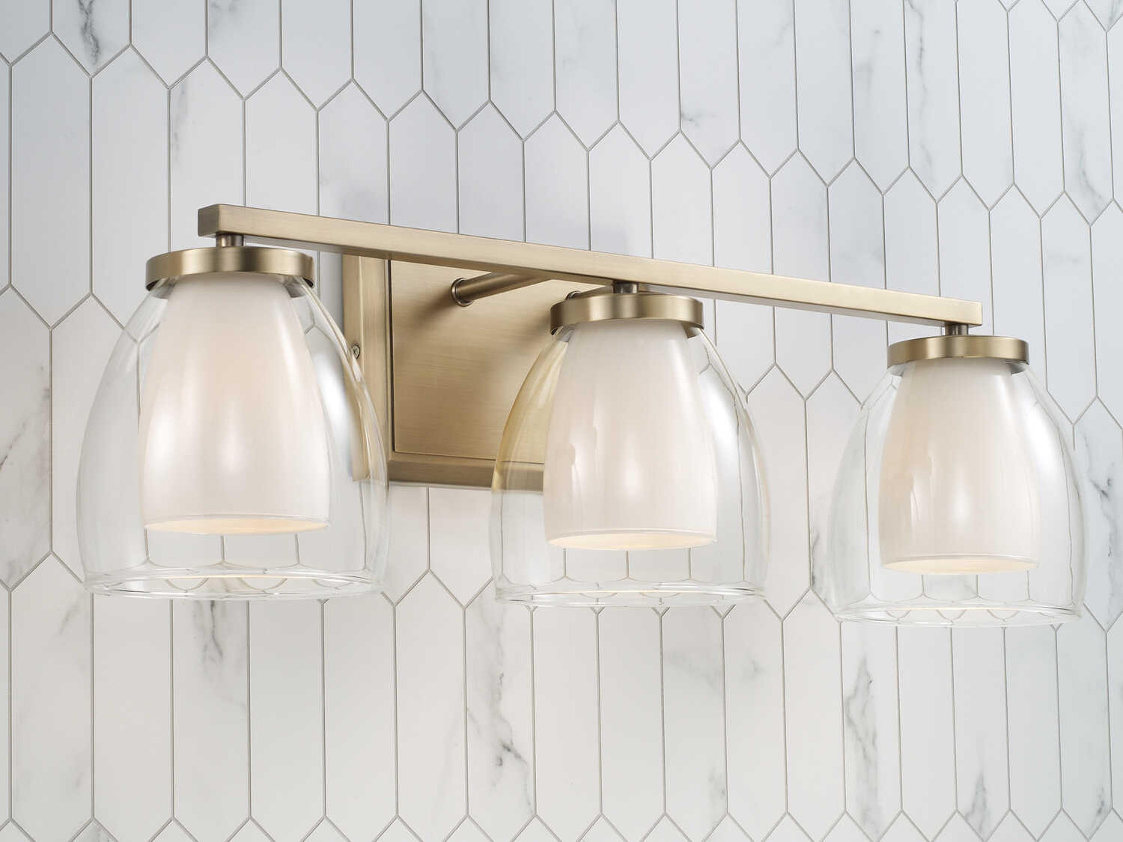 Capital Lighting Joss 3-Light Aged Brass Vanity Light