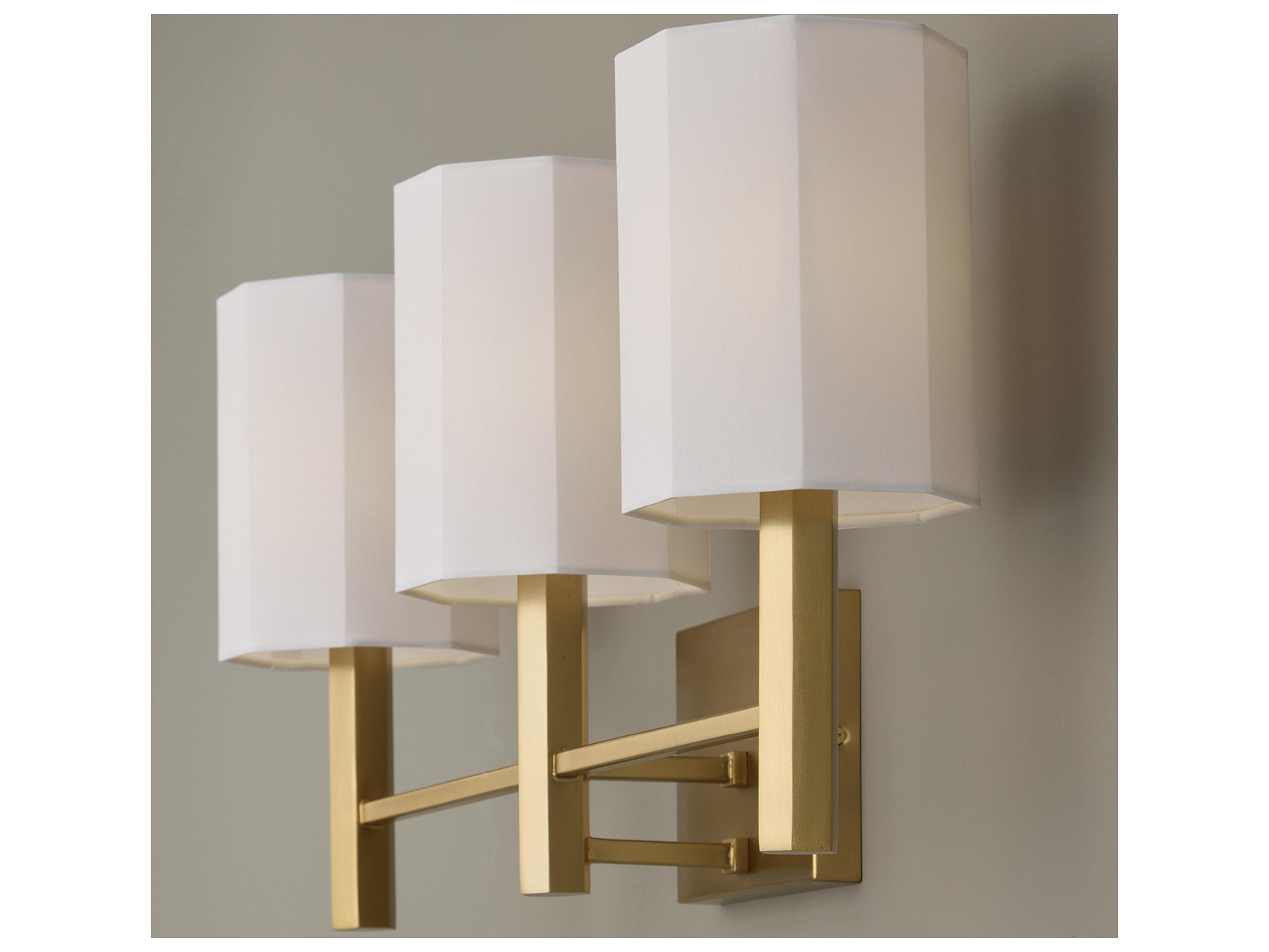 Capital Lighting Adrian 3-light Aged Brass Vanity Light