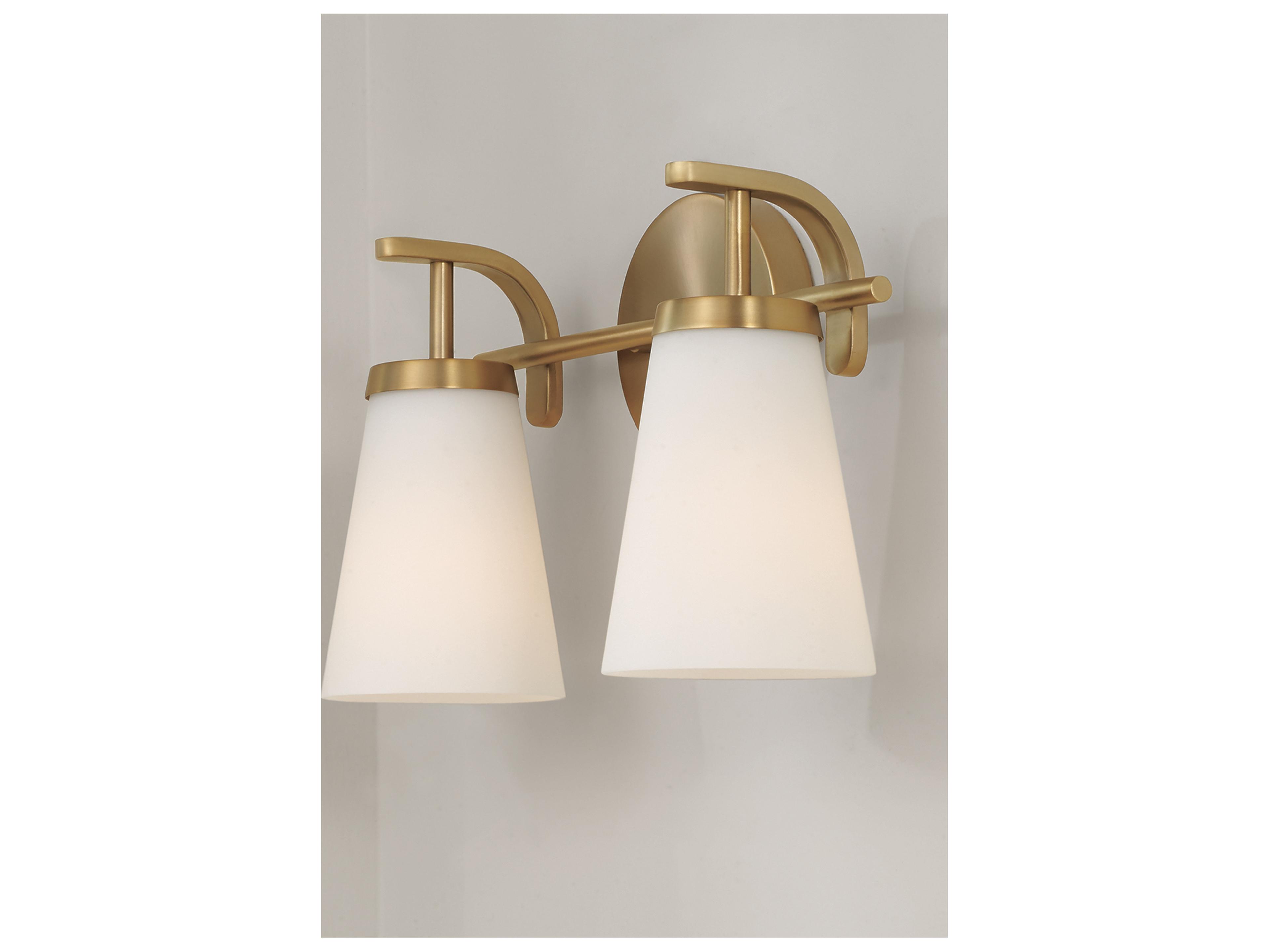 Capital Lighting Drake 2-light Aged Brass Vanity Light