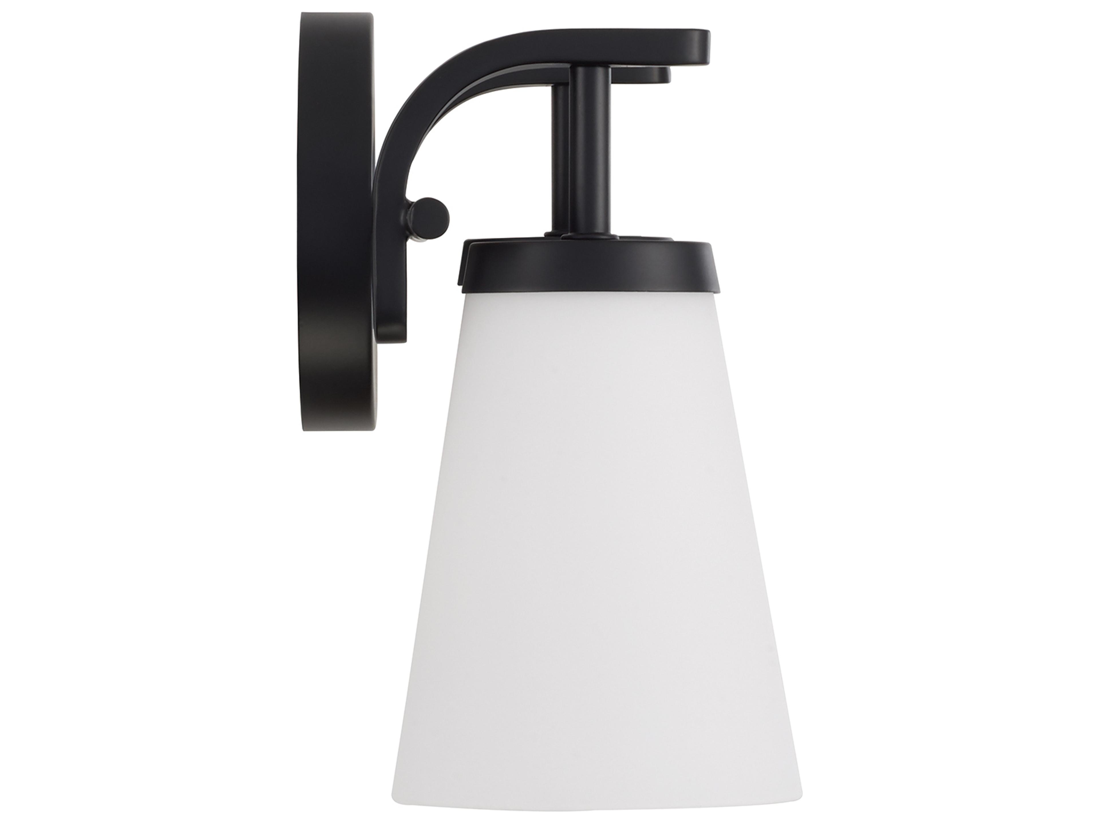 Capital Lighting Drake 2-light Matte Black Vanity Light