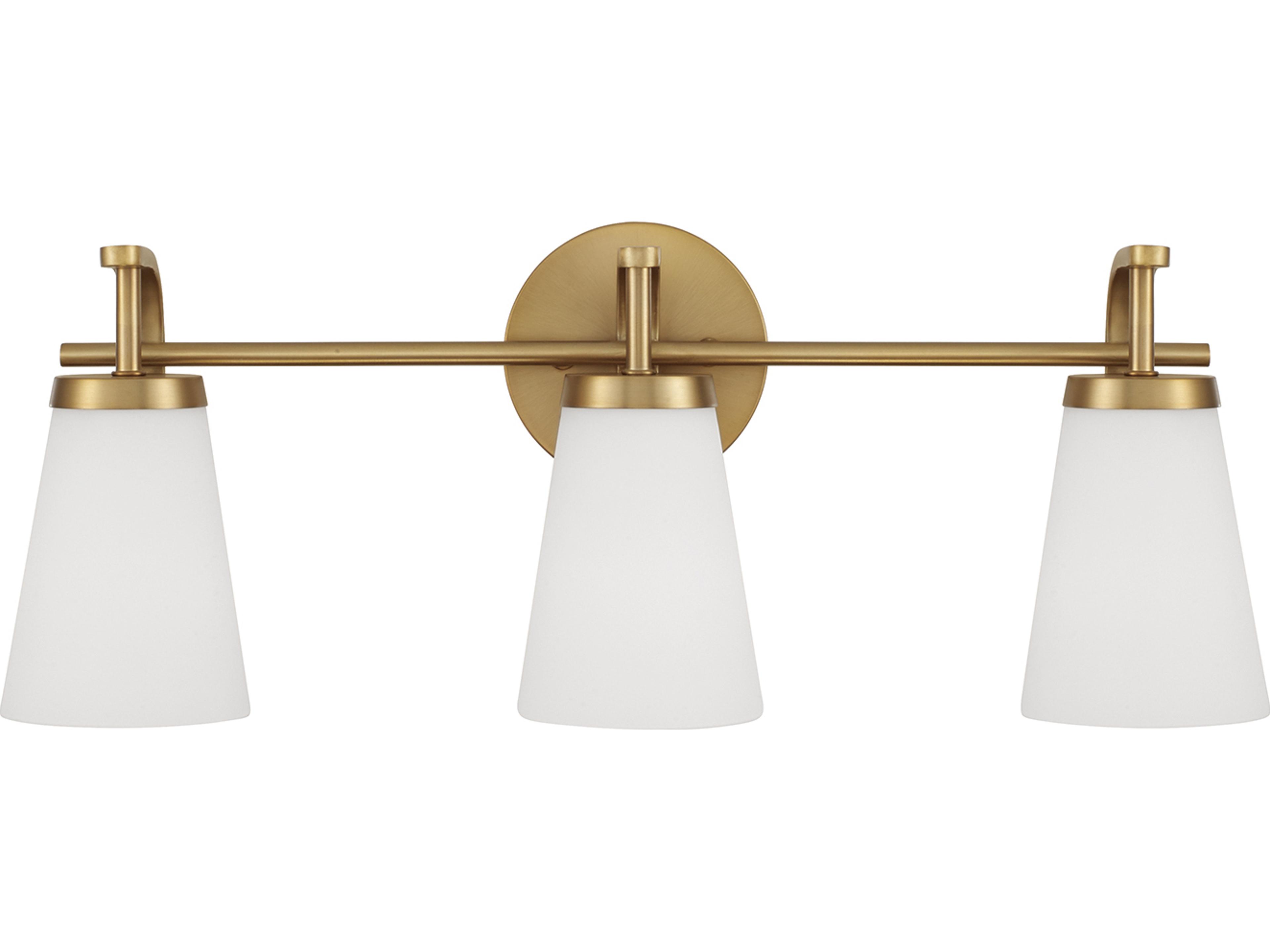 Capital Lighting Drake 3-light Aged Brass Vanity Light