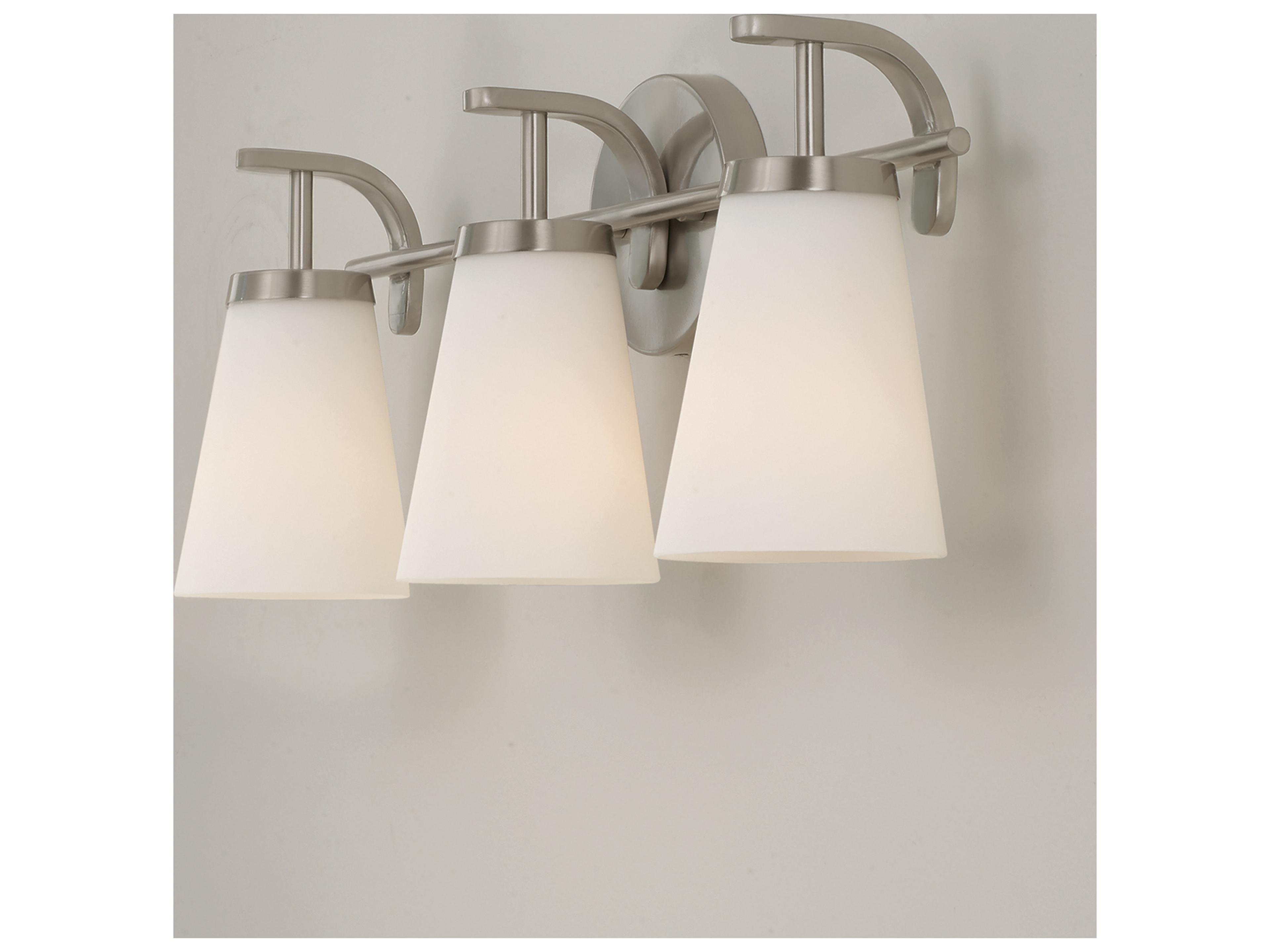 Capital Lighting Drake 3-light Brushed Nickel Vanity Light