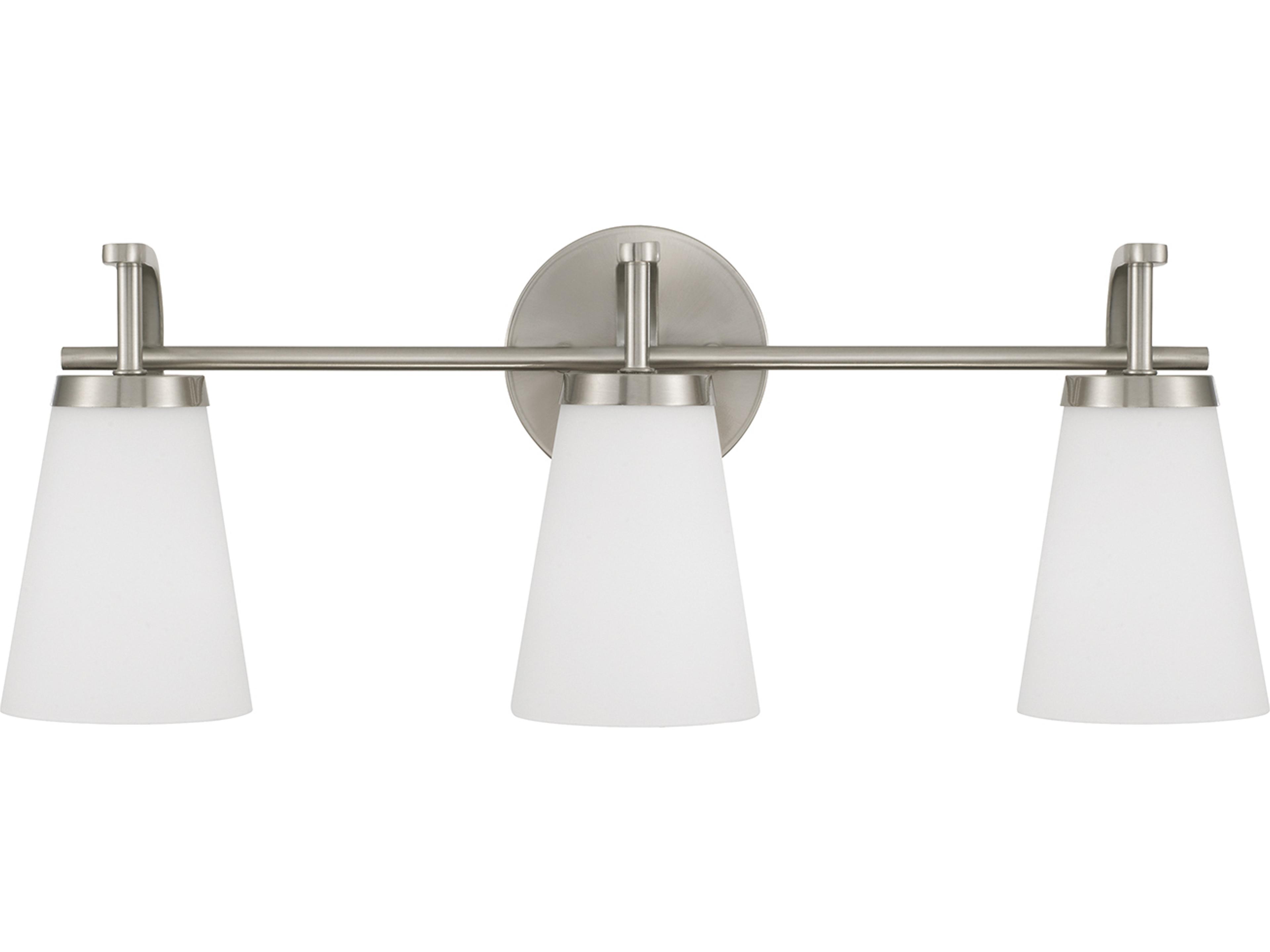 Capital Lighting Drake 3-light Brushed Nickel Vanity Light