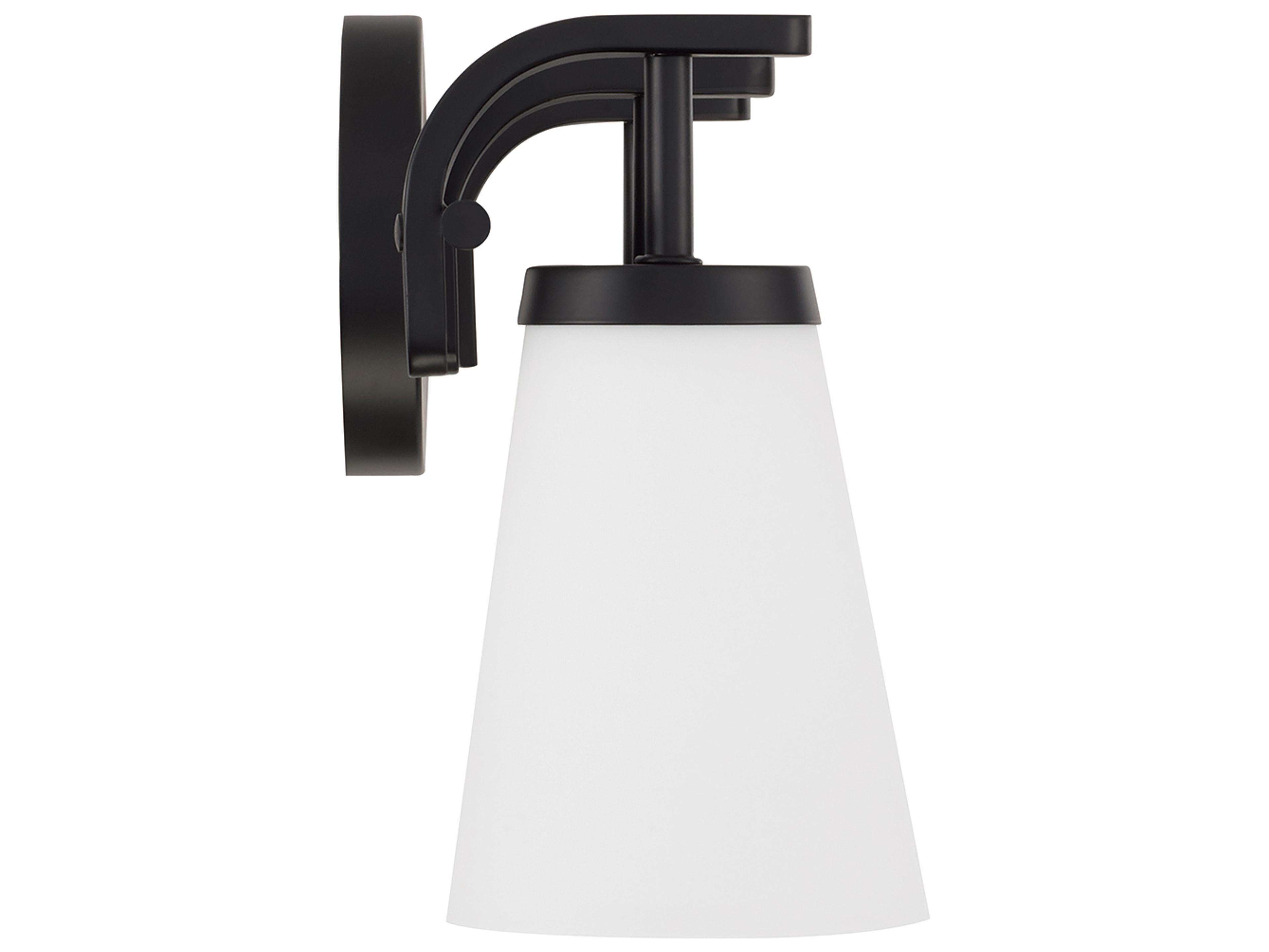 Capital Lighting Drake 3-light Matte Black Vanity Light