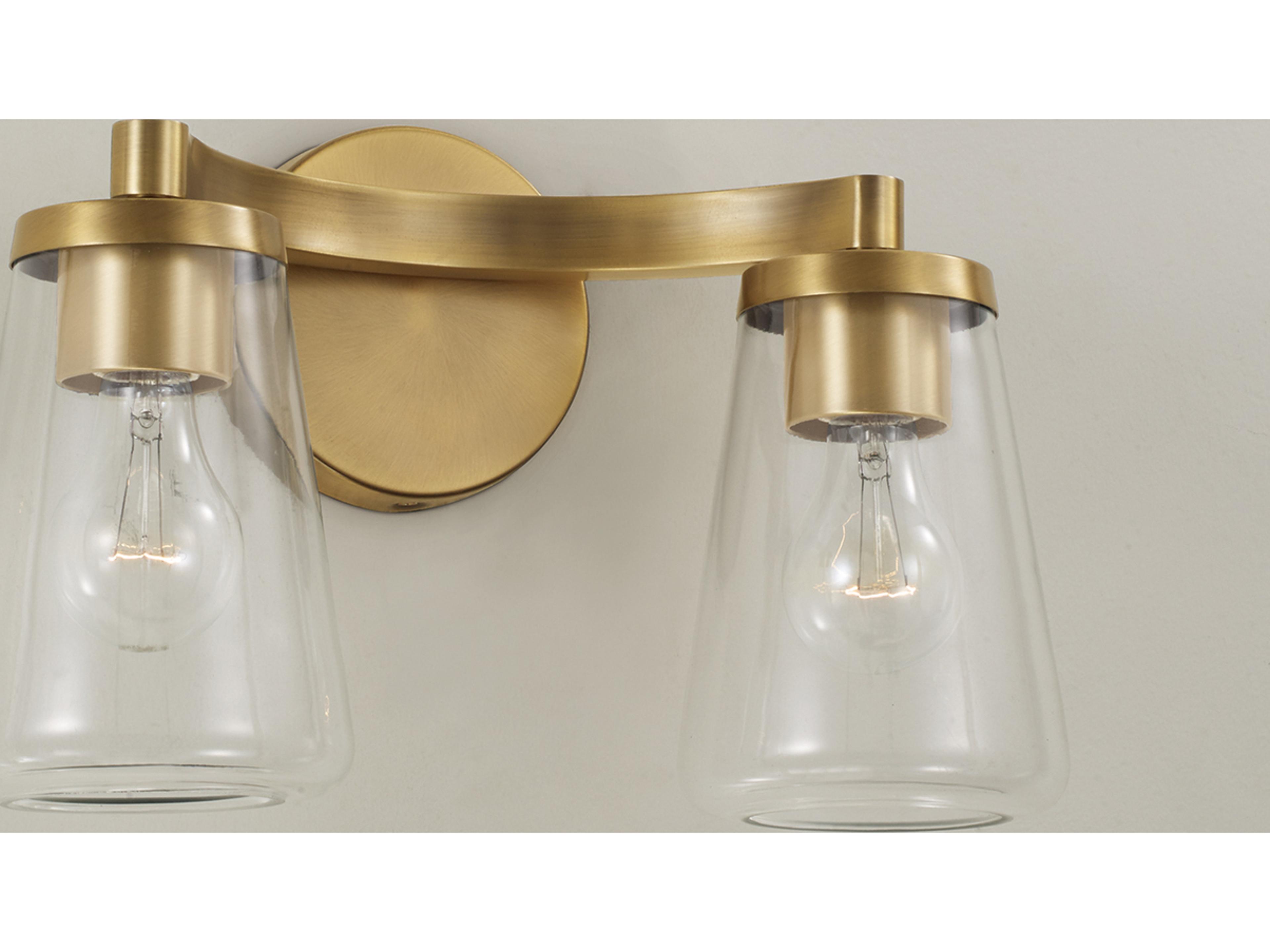 Capital Lighting Aaron 2-light Aged Brass Vanity Light