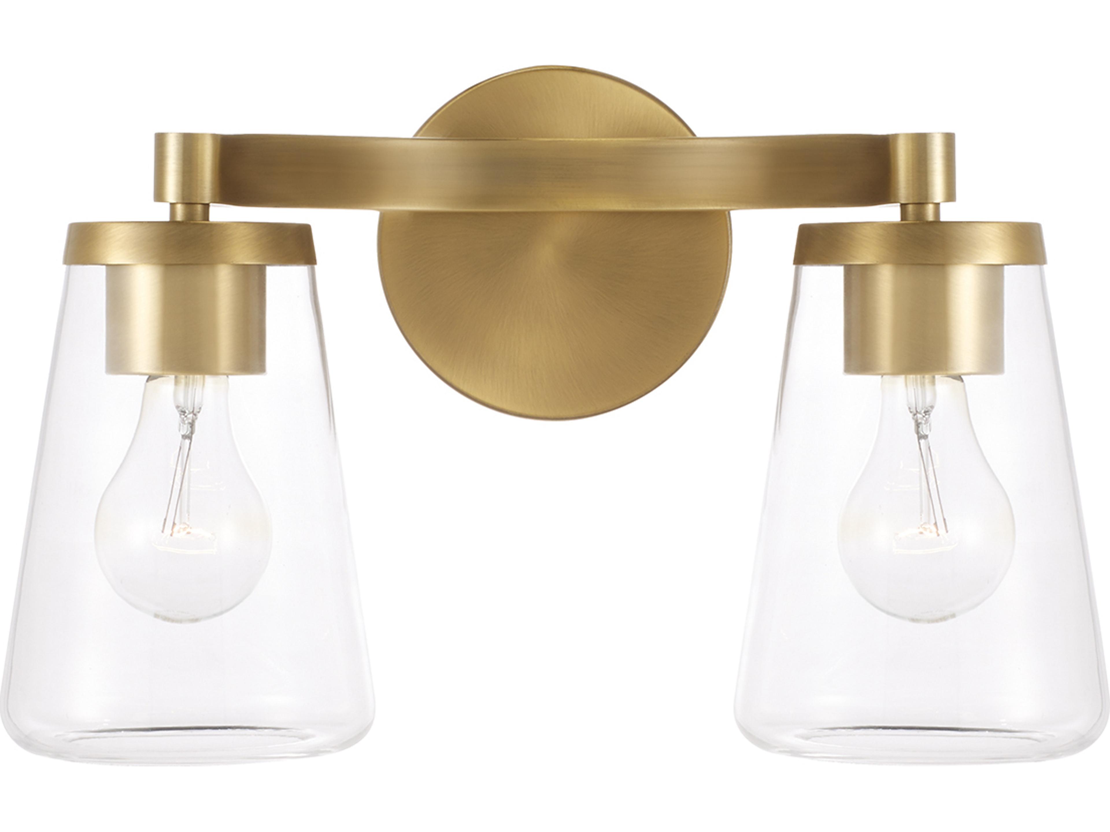 Capital Lighting Aaron 2-light Aged Brass Vanity Light