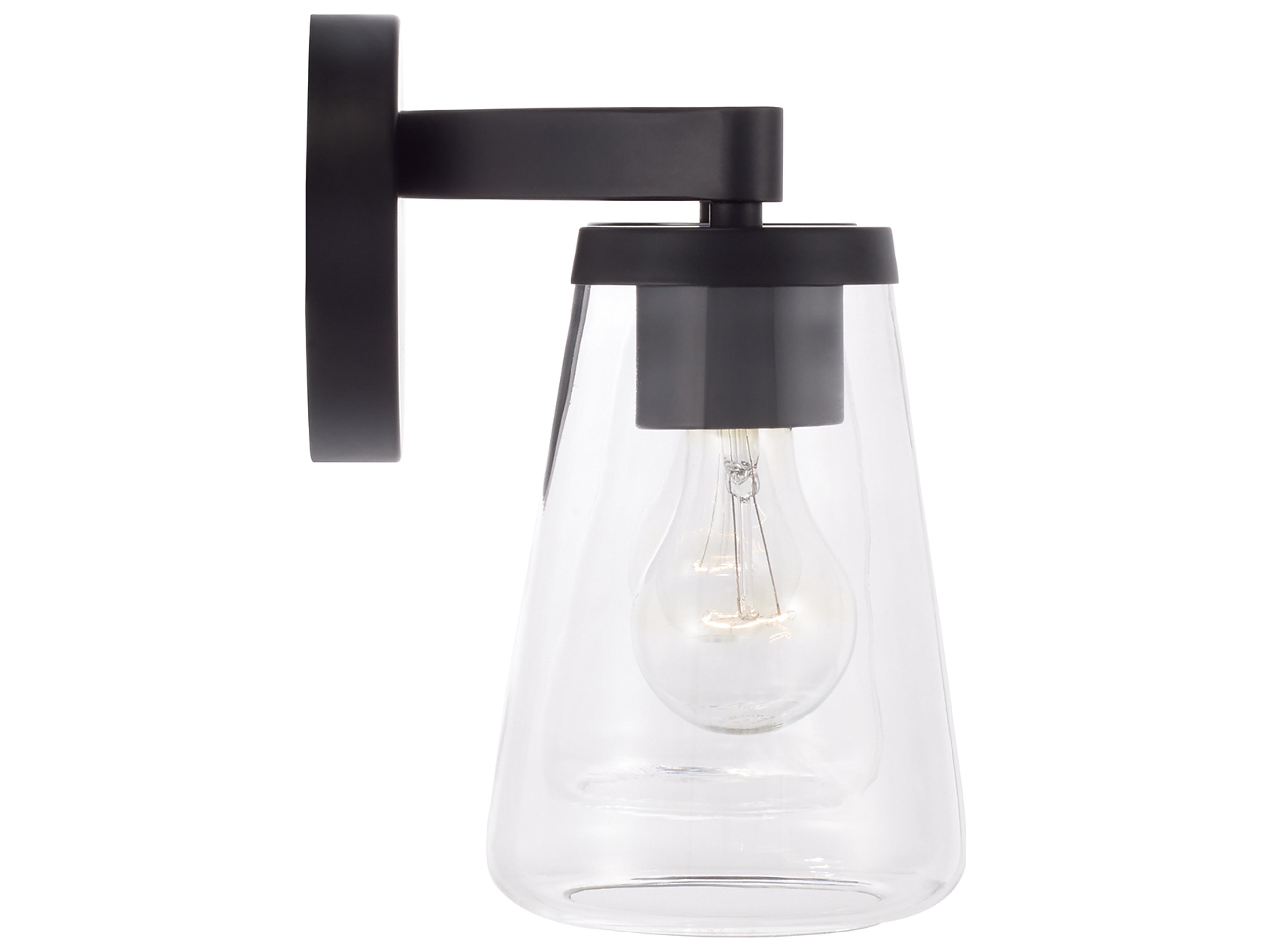 Capital Lighting Aaron 2-light Matte Black Vanity Light