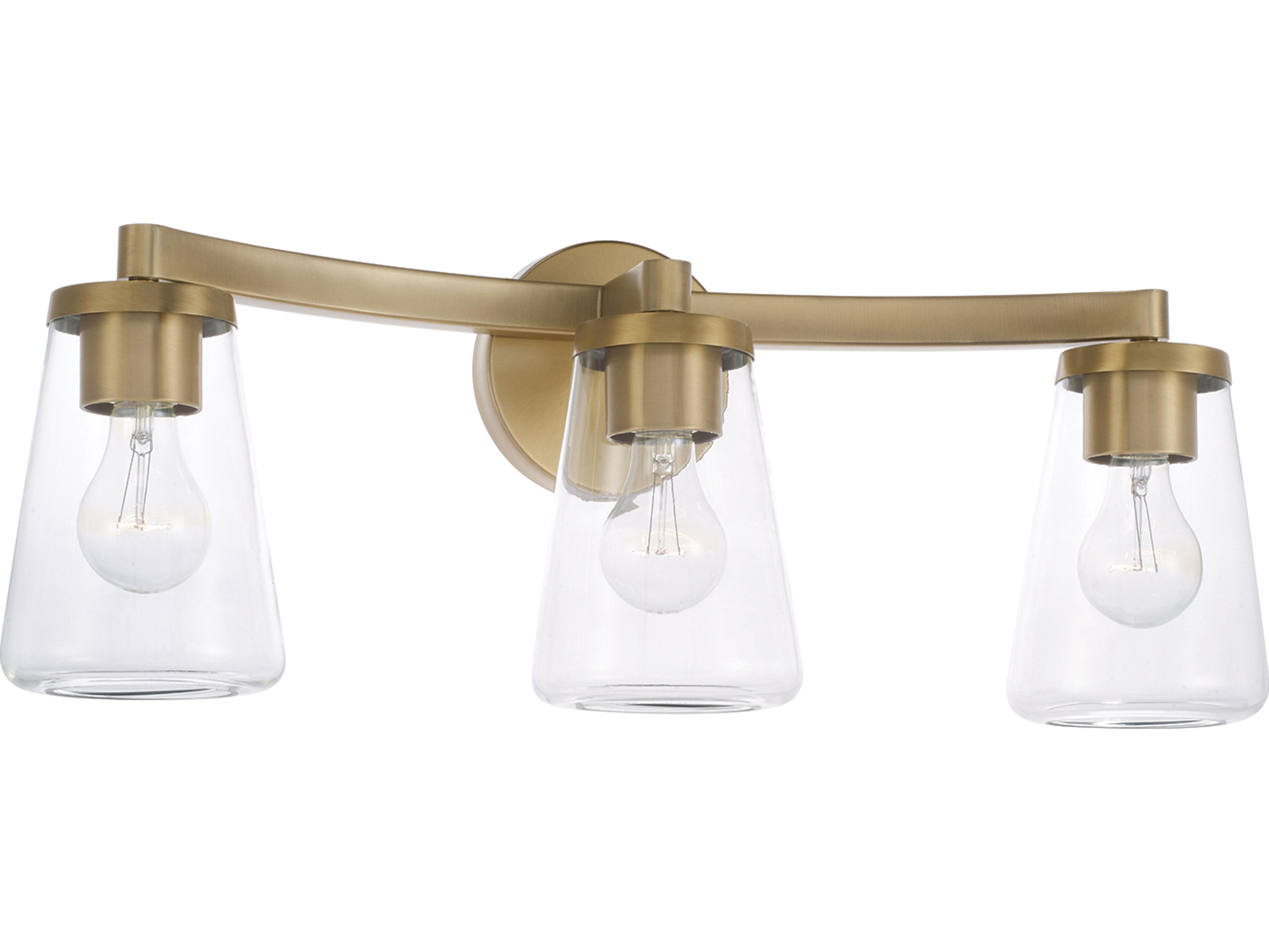 Aaron 3-light Aged Brass Vanity Light