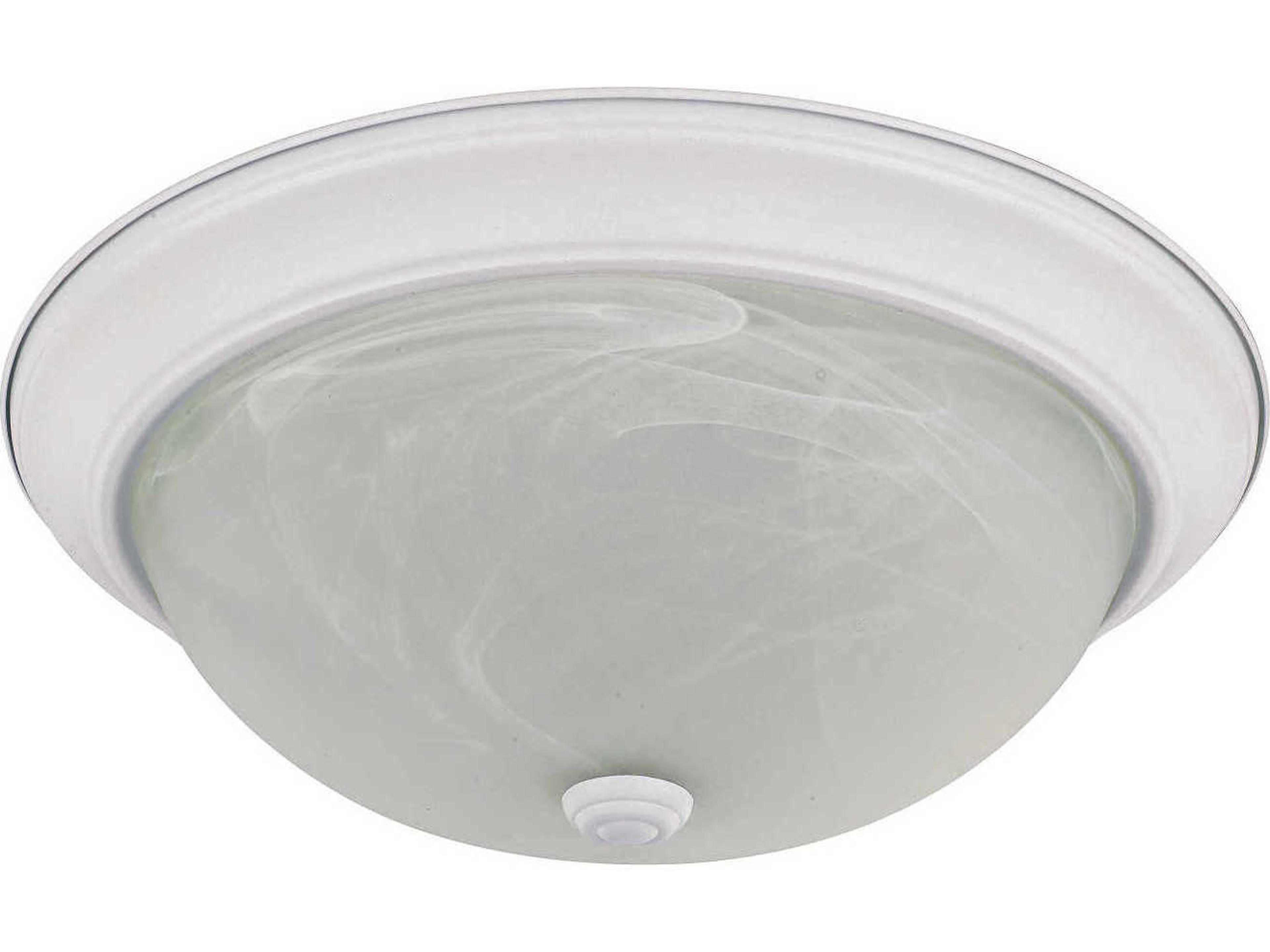 Homeplace 3-Light Matte White Glass Bowl Flush Mount