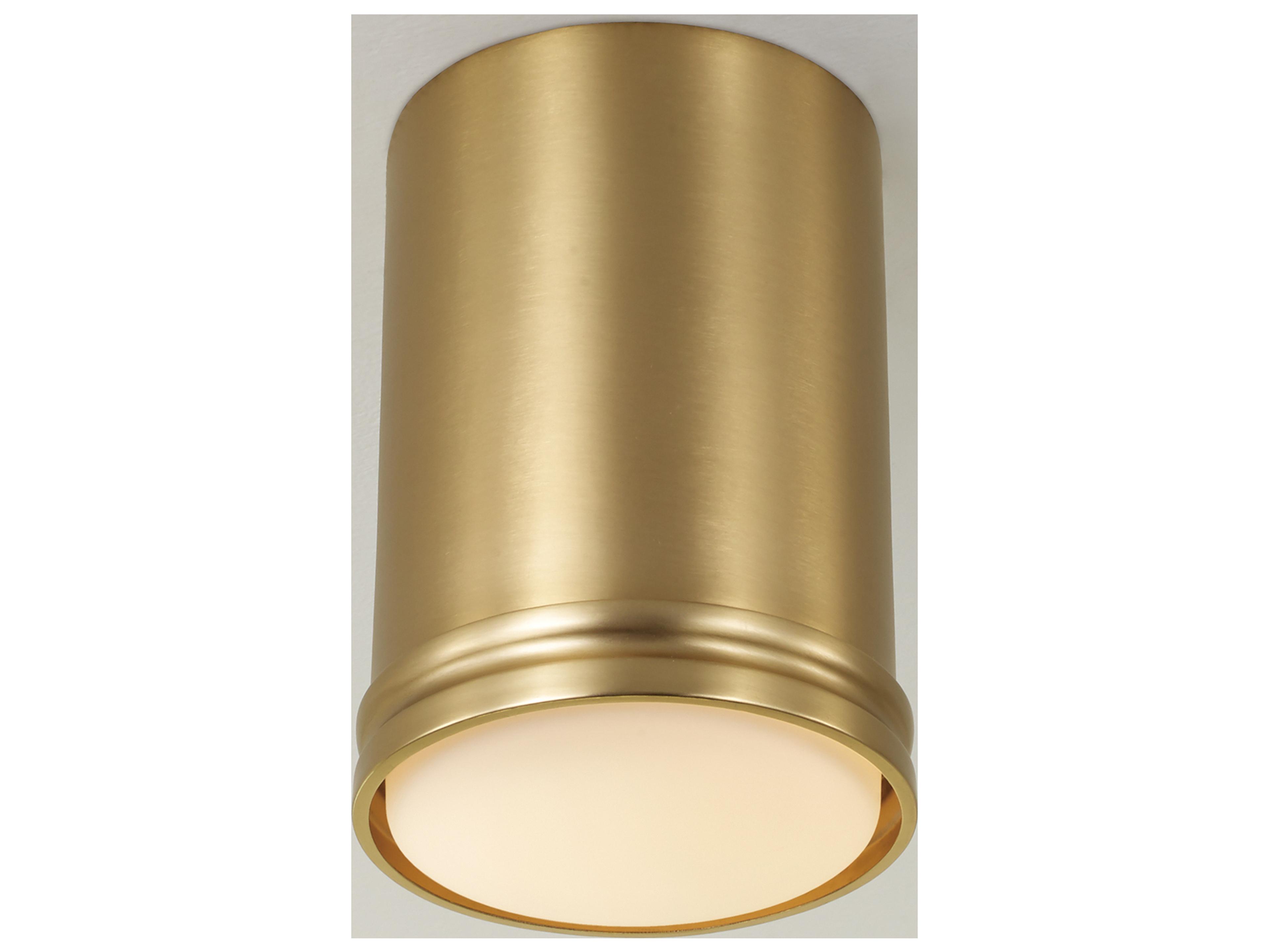 Capital Lighting Griffin 1-light Aged Brass Flush Mount
