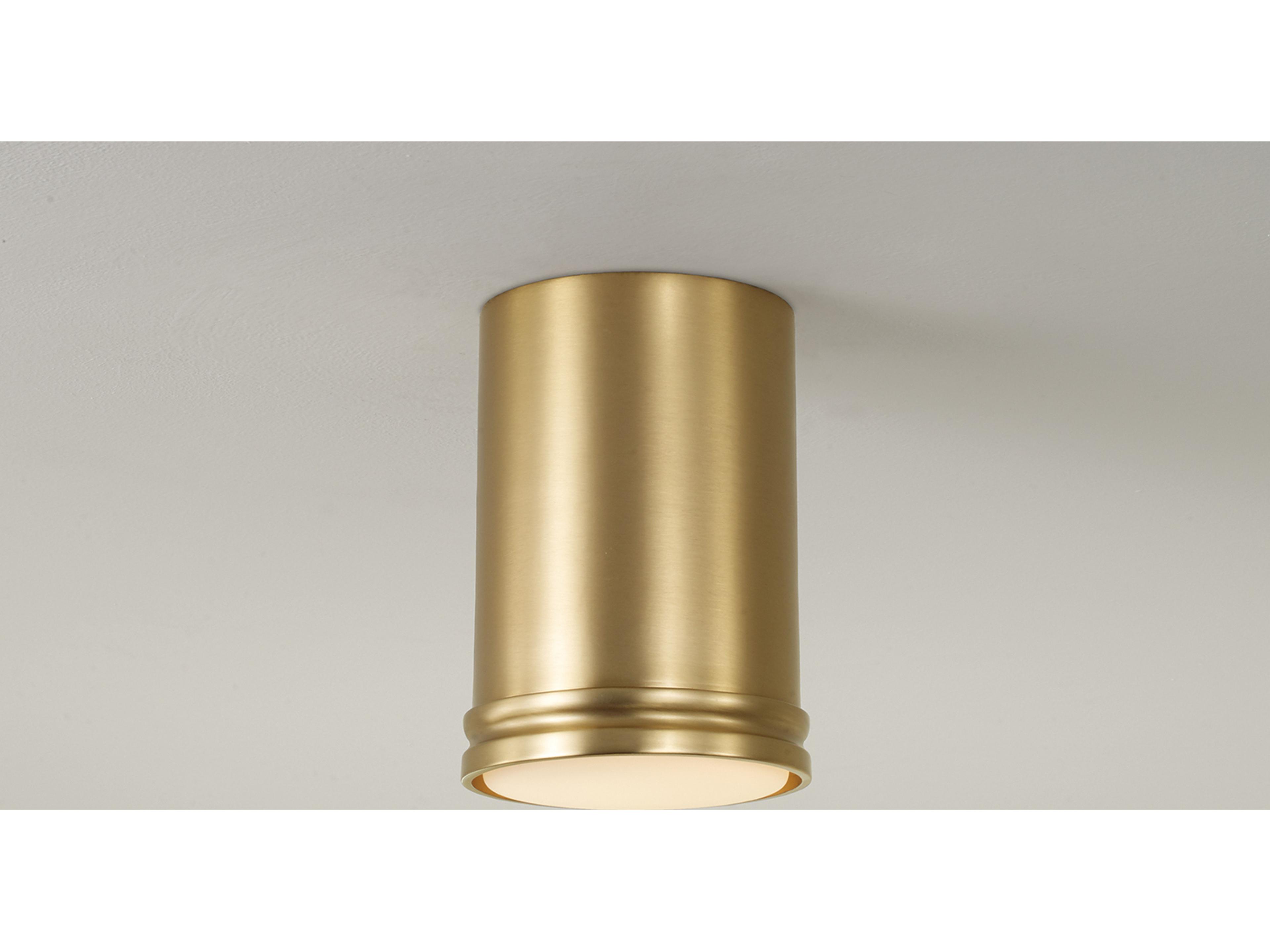 Capital Lighting Griffin 1-light Aged Brass Flush Mount