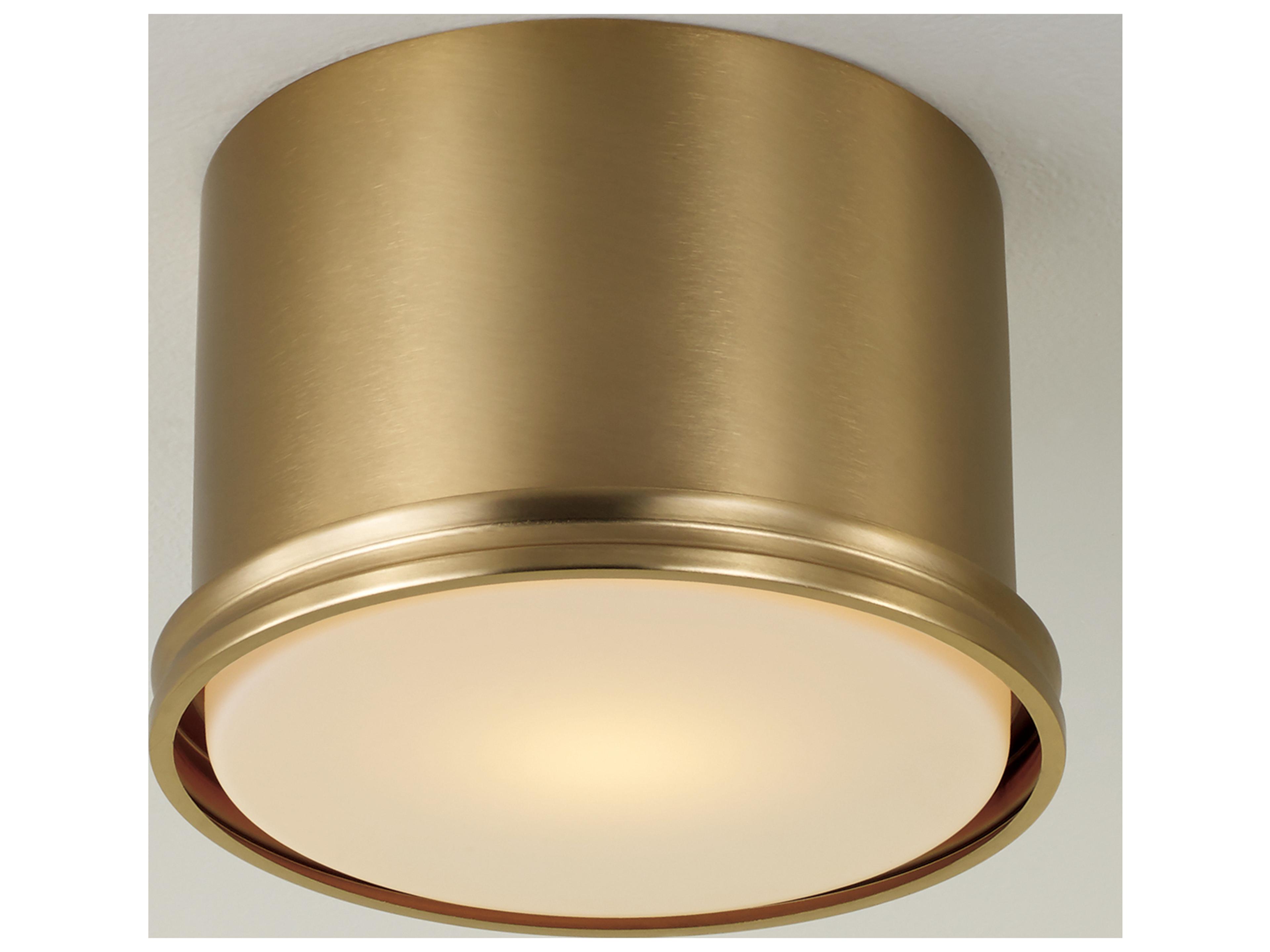 Capital Lighting Griffin 1-light Aged Brass Flush Mount