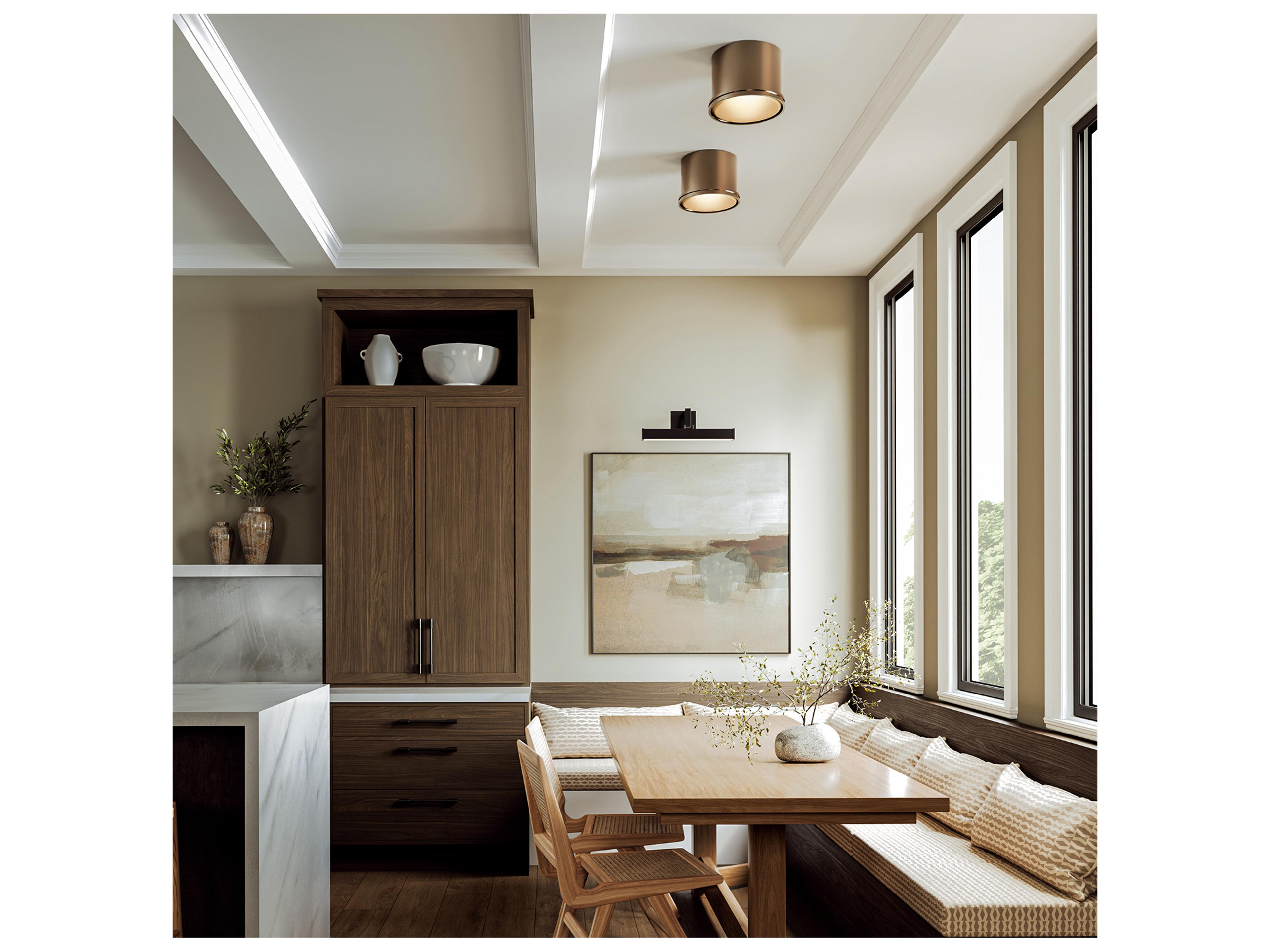 Capital Lighting Griffin 1-light Aged Brass Flush Mount