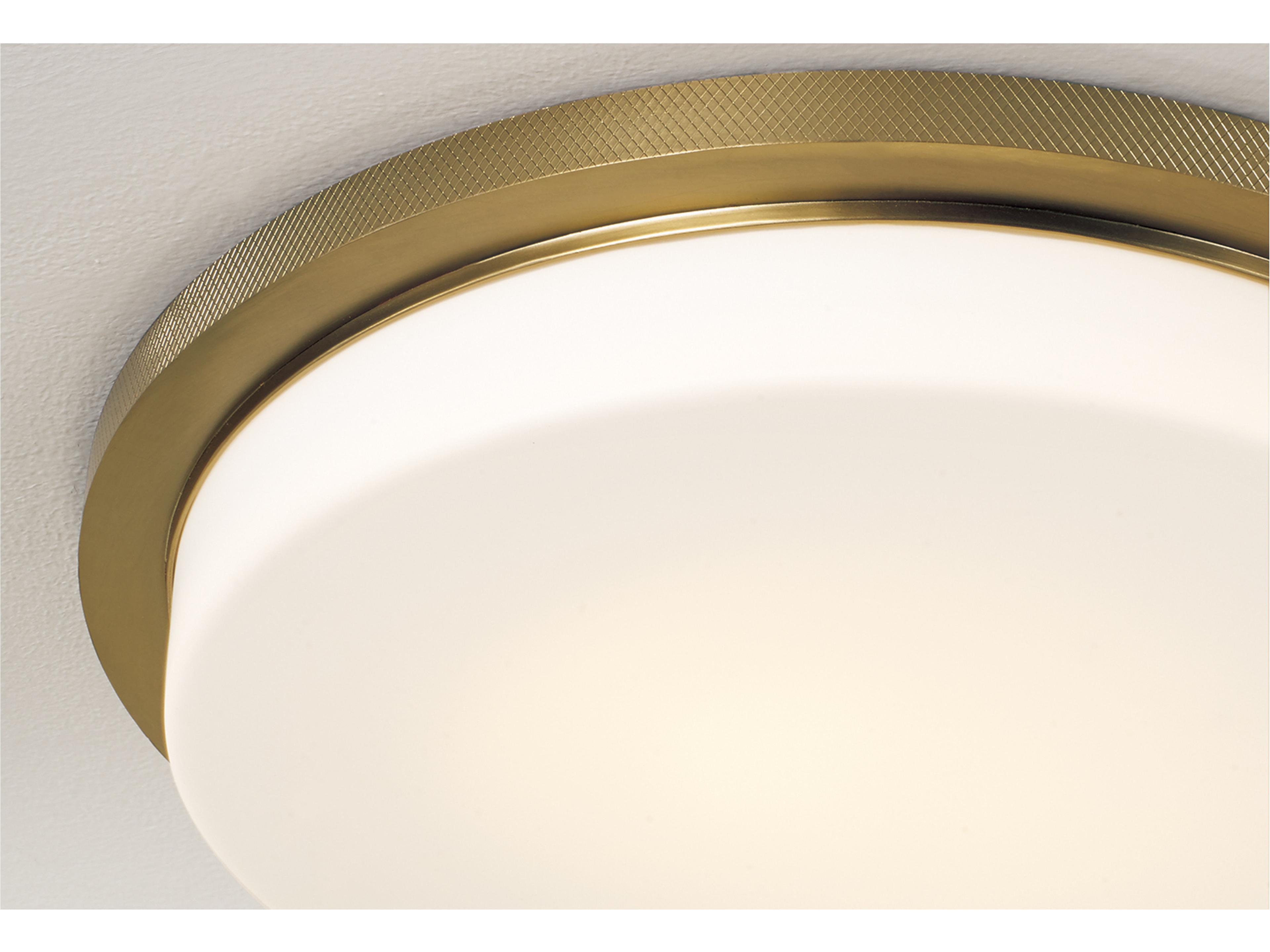 Capital Lighting Dominic 1-light Aged Brass Round Flush Mount
