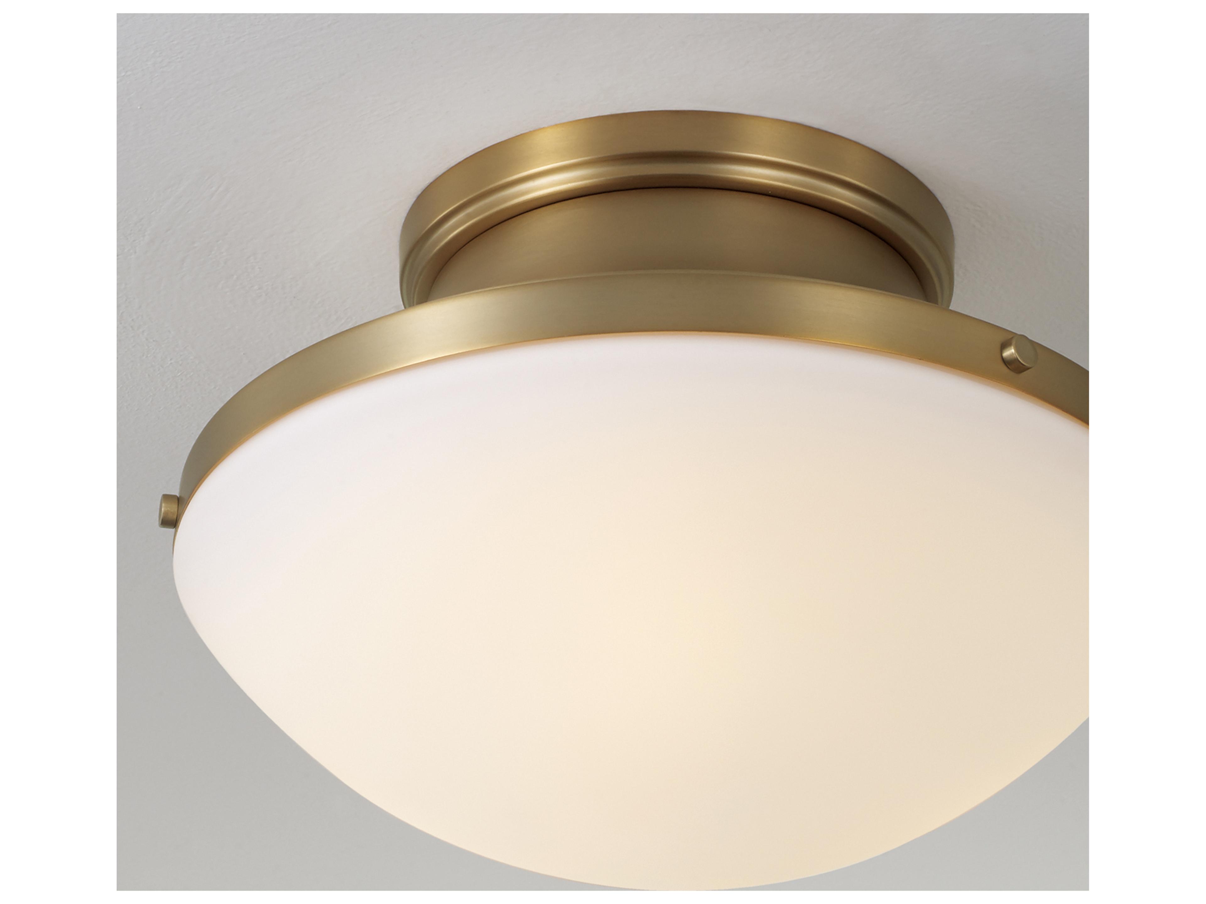Capital Lighting Arlo 3-light Aged Brass Bowl Flush Mount