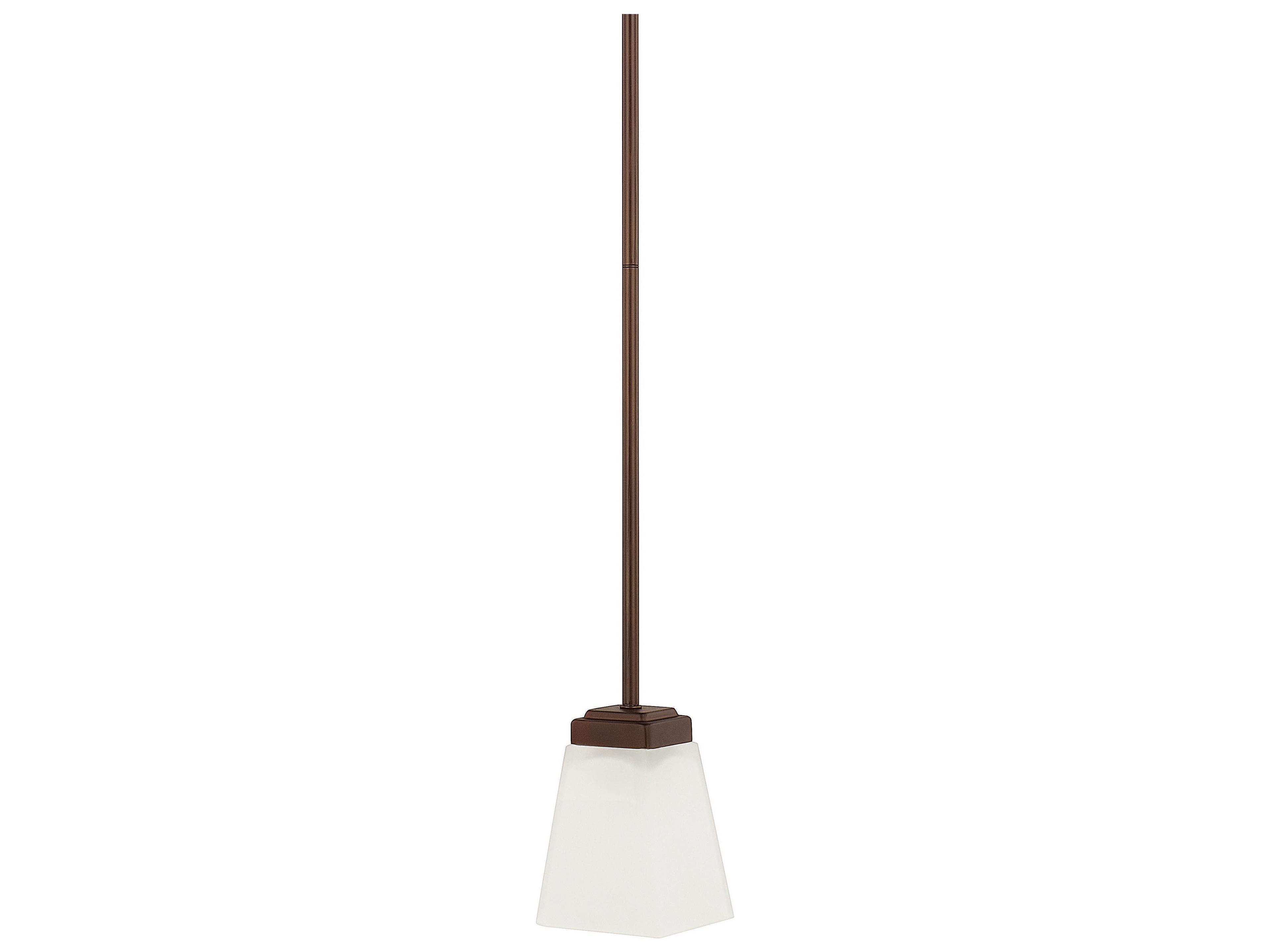 Baxley 1-Light Bronze Glass Mini Pendant