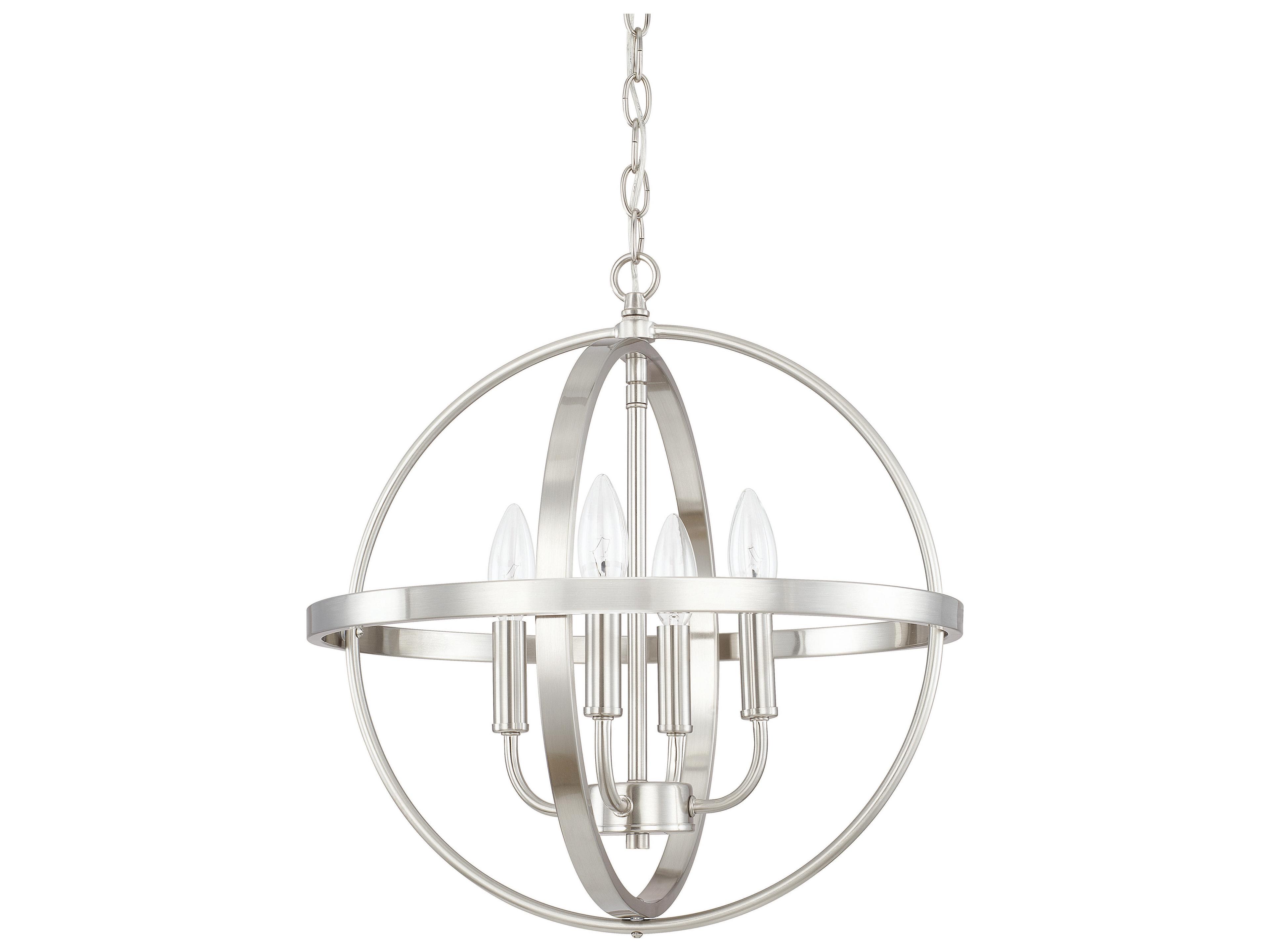 Hartwell 4-Light Brushed Nickel Pendant