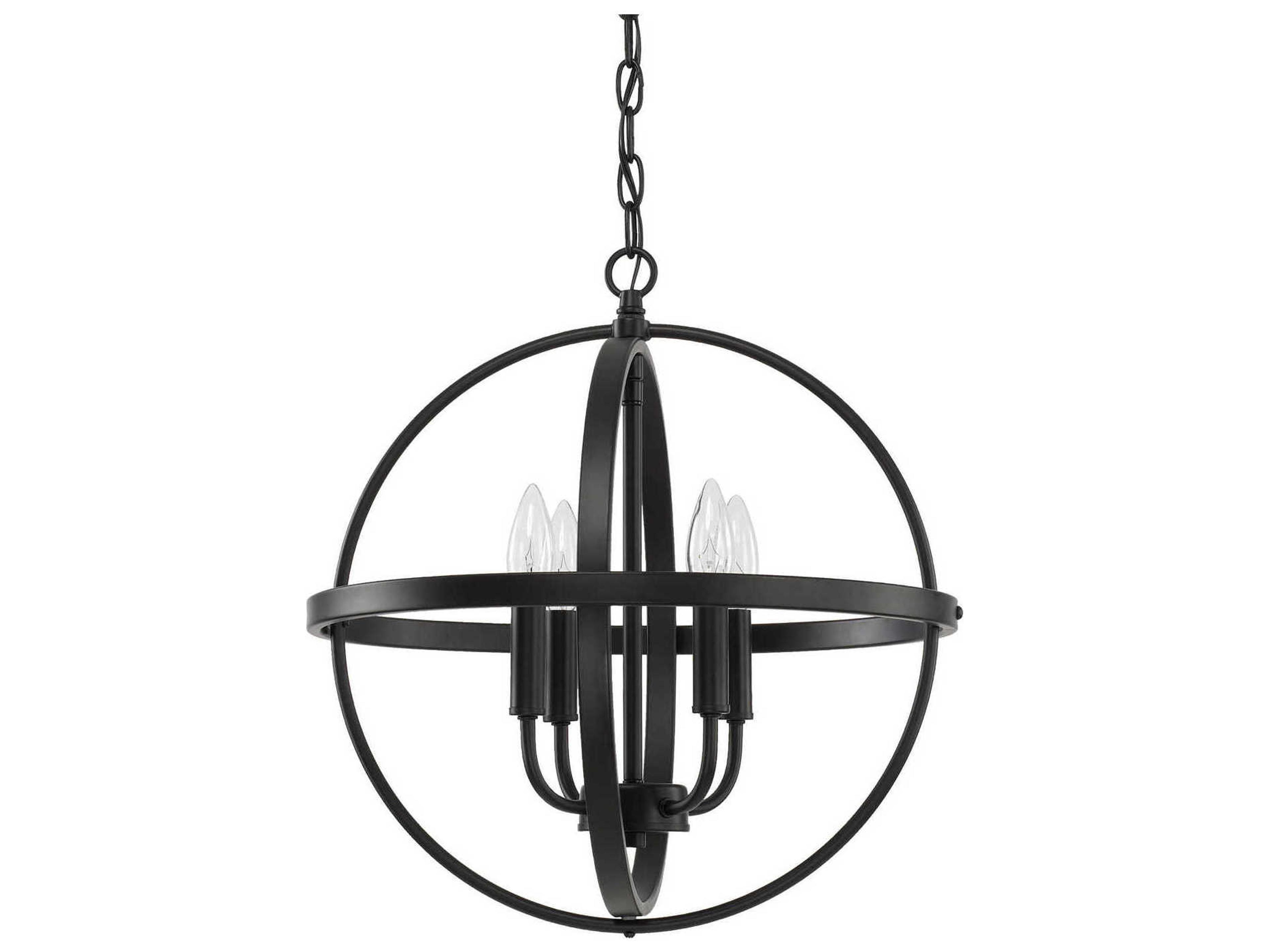 Hartwell 4-Light Matte Black Pendant