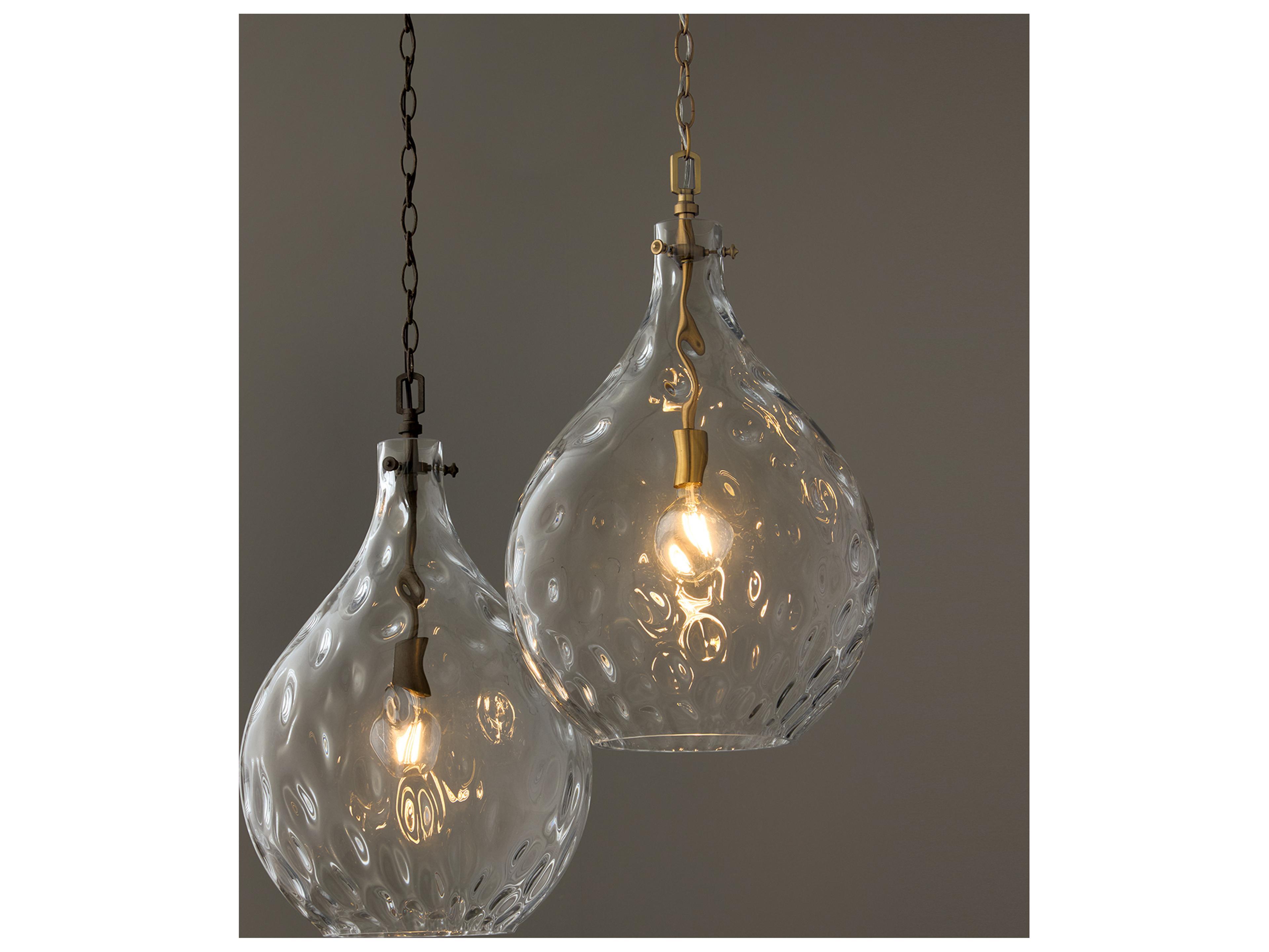 Capital Lighting Bristol 1-light Aged Brass Pendant