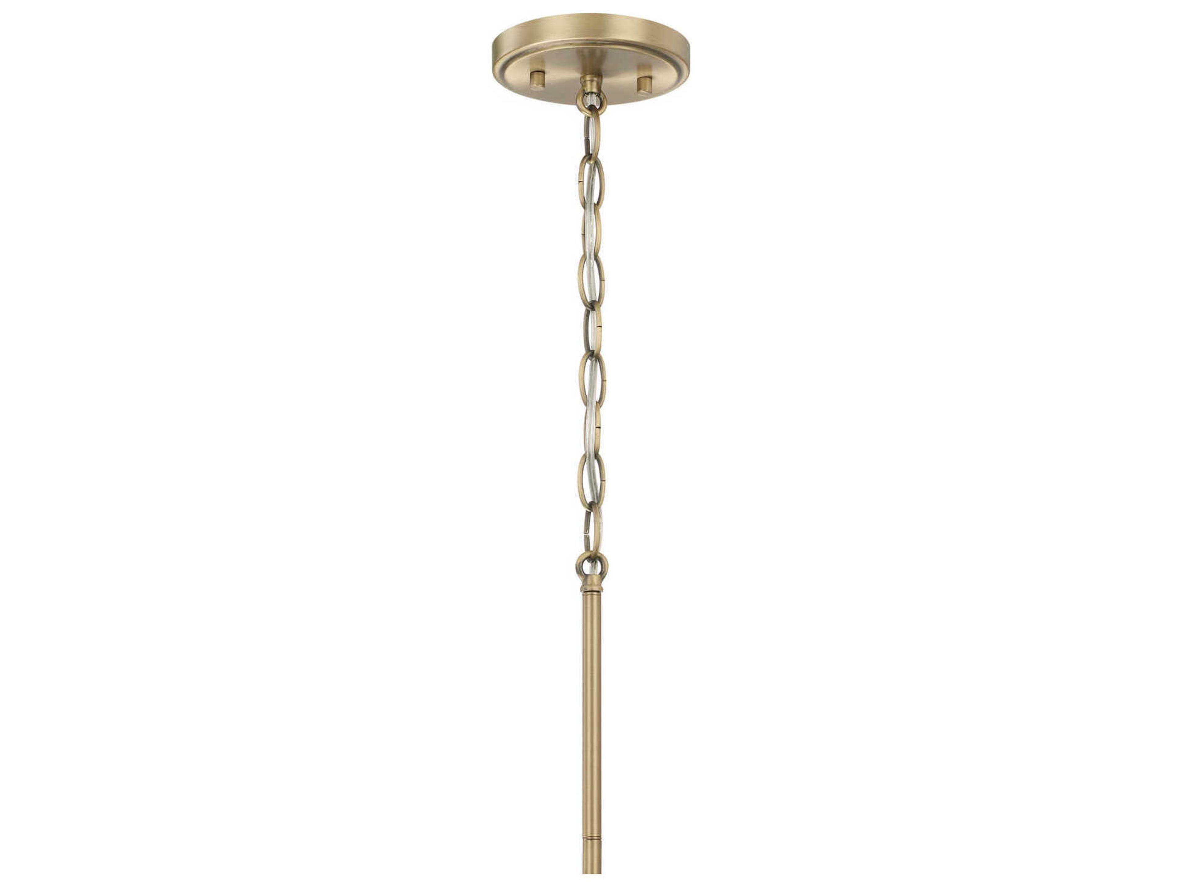 Capital Lighting 1-Light Brass And Onyx Dome Pendant