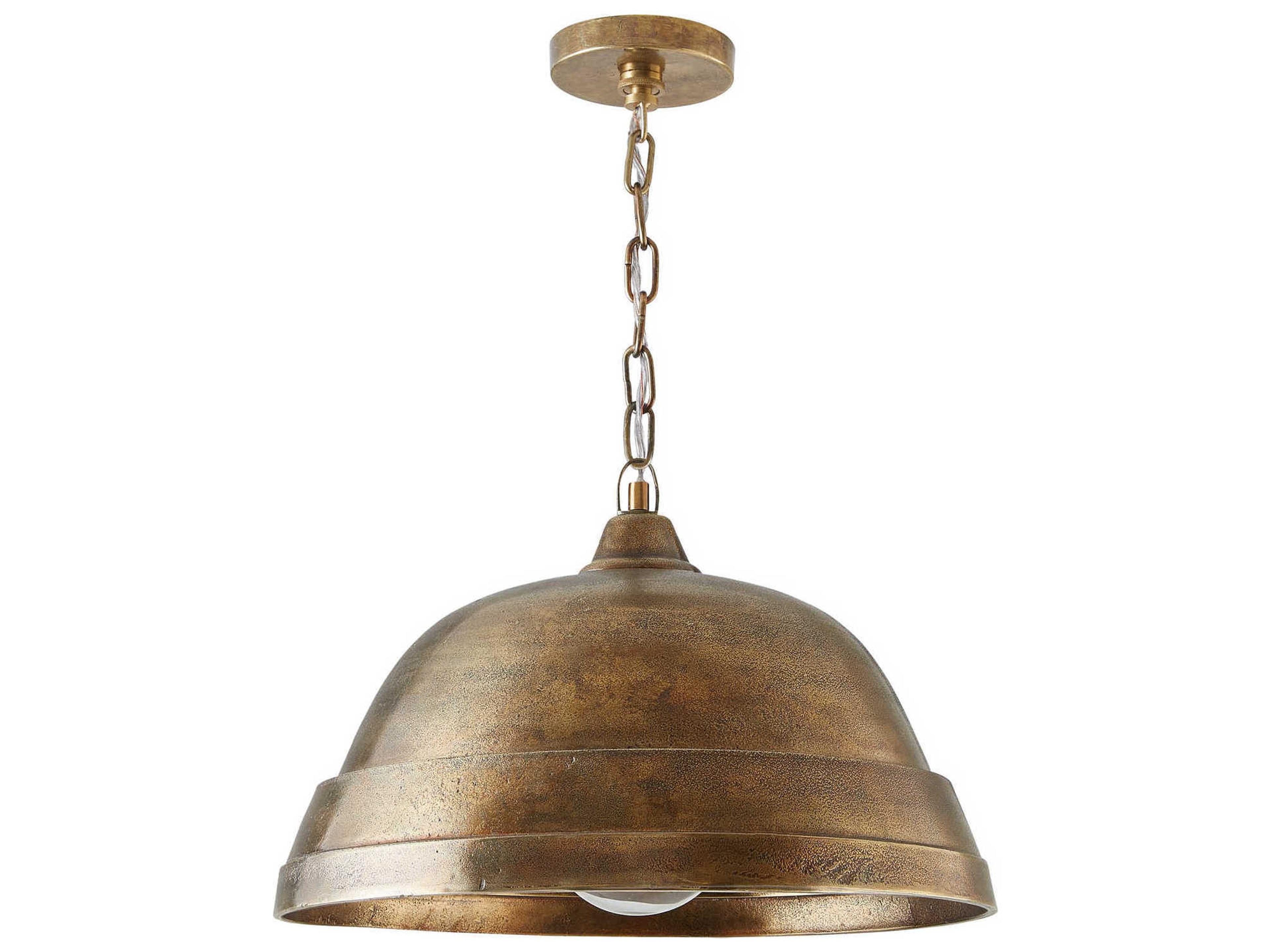Capital Lighting Sedona 1-Light Oxidized Brass Bell Pendant