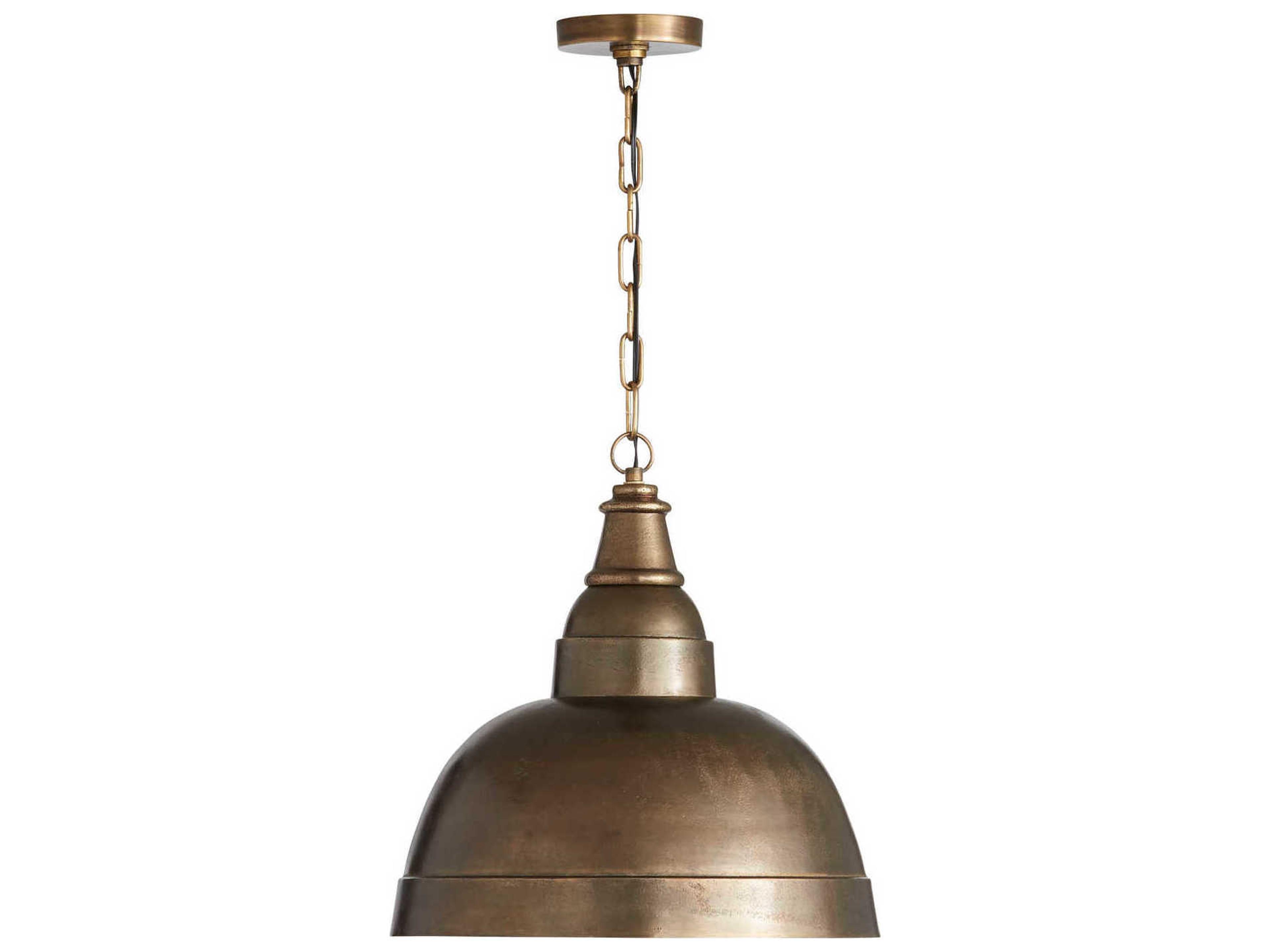 Sedona 1-Light Oxidized Brass Bell Pendant