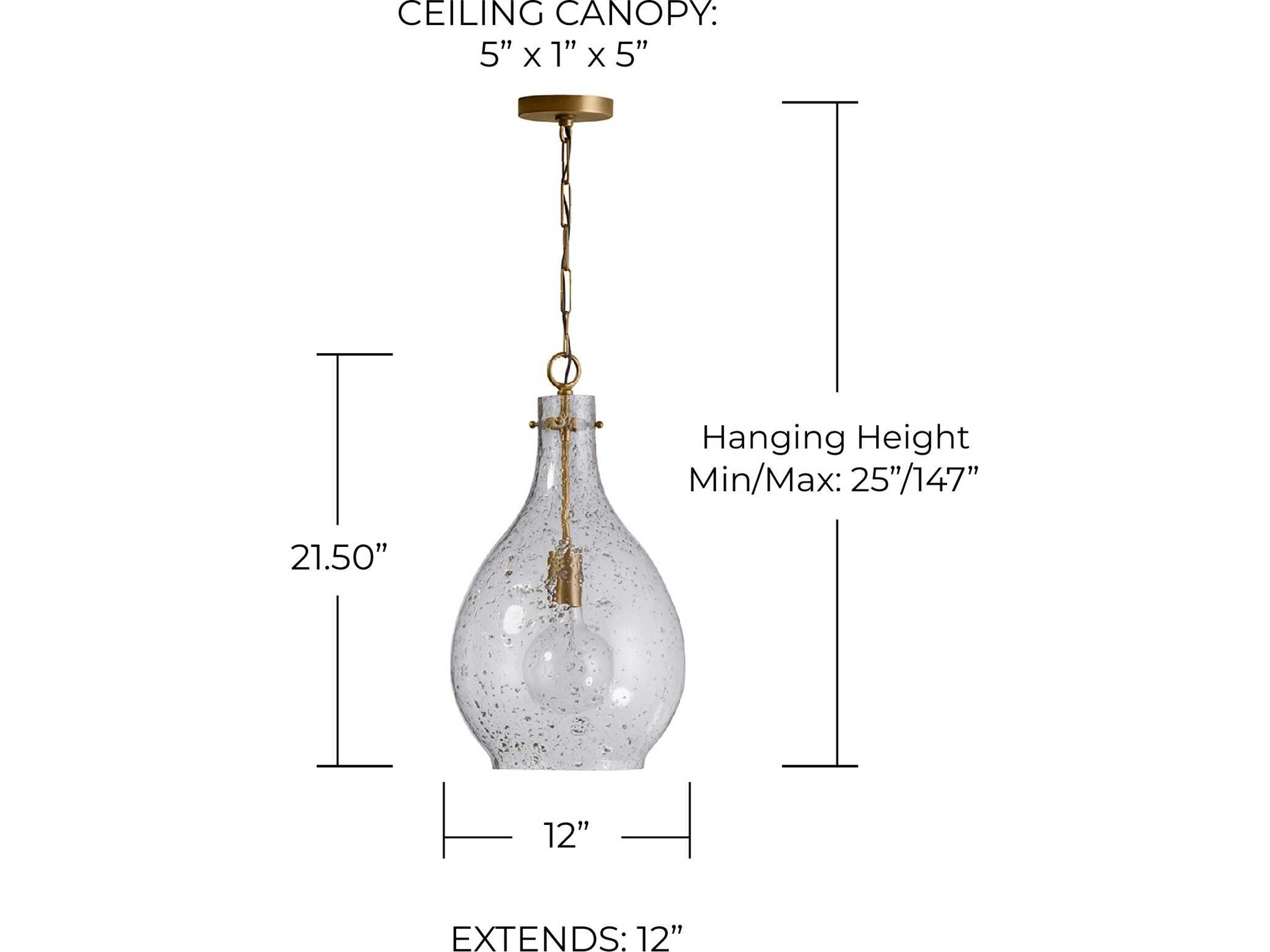 Capital Lighting 1-Light Patinaed Brass Glass Mini Pendant