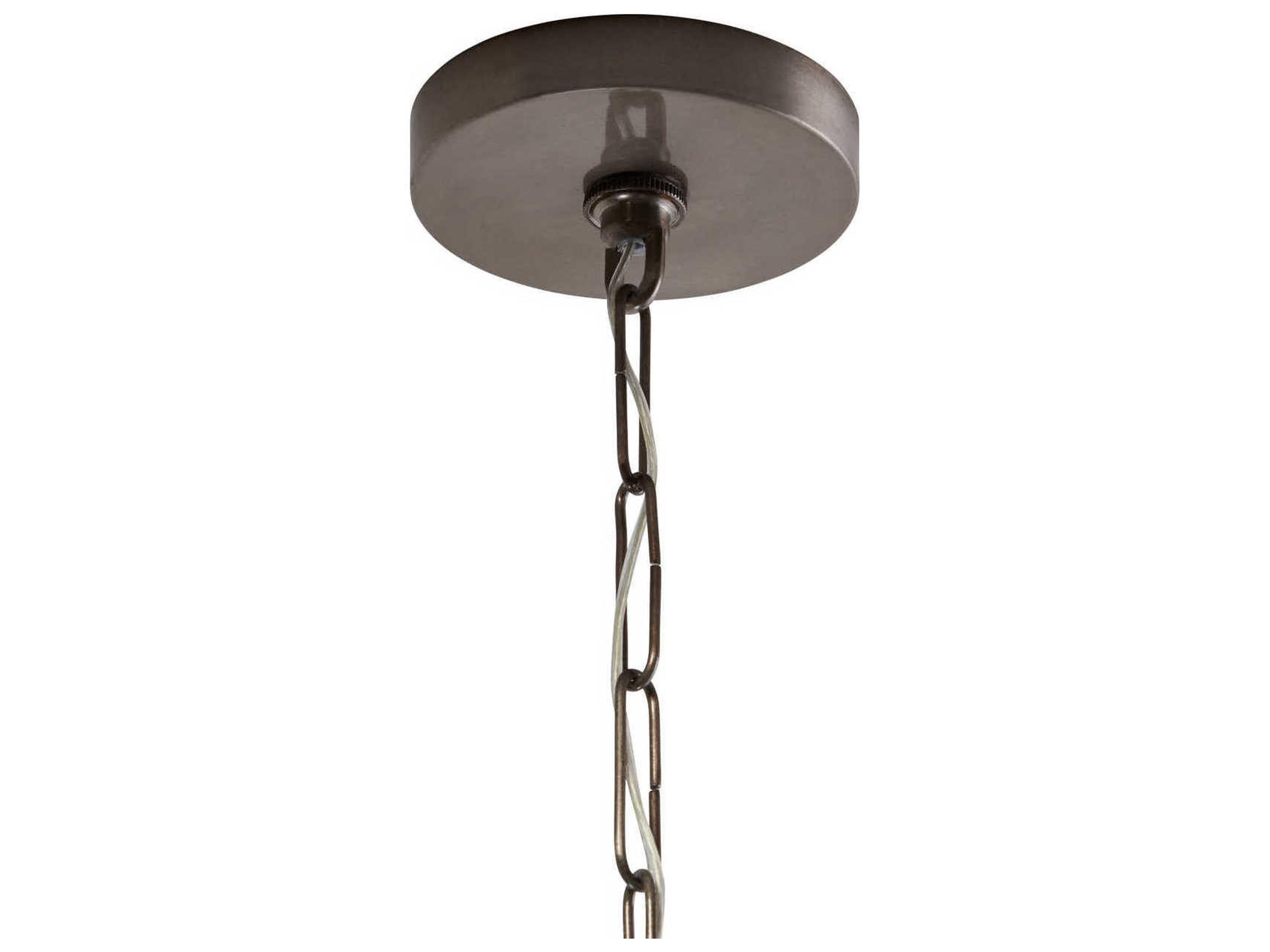Capital Lighting 1-Light Brushed Pewter Glass Mini Pendant