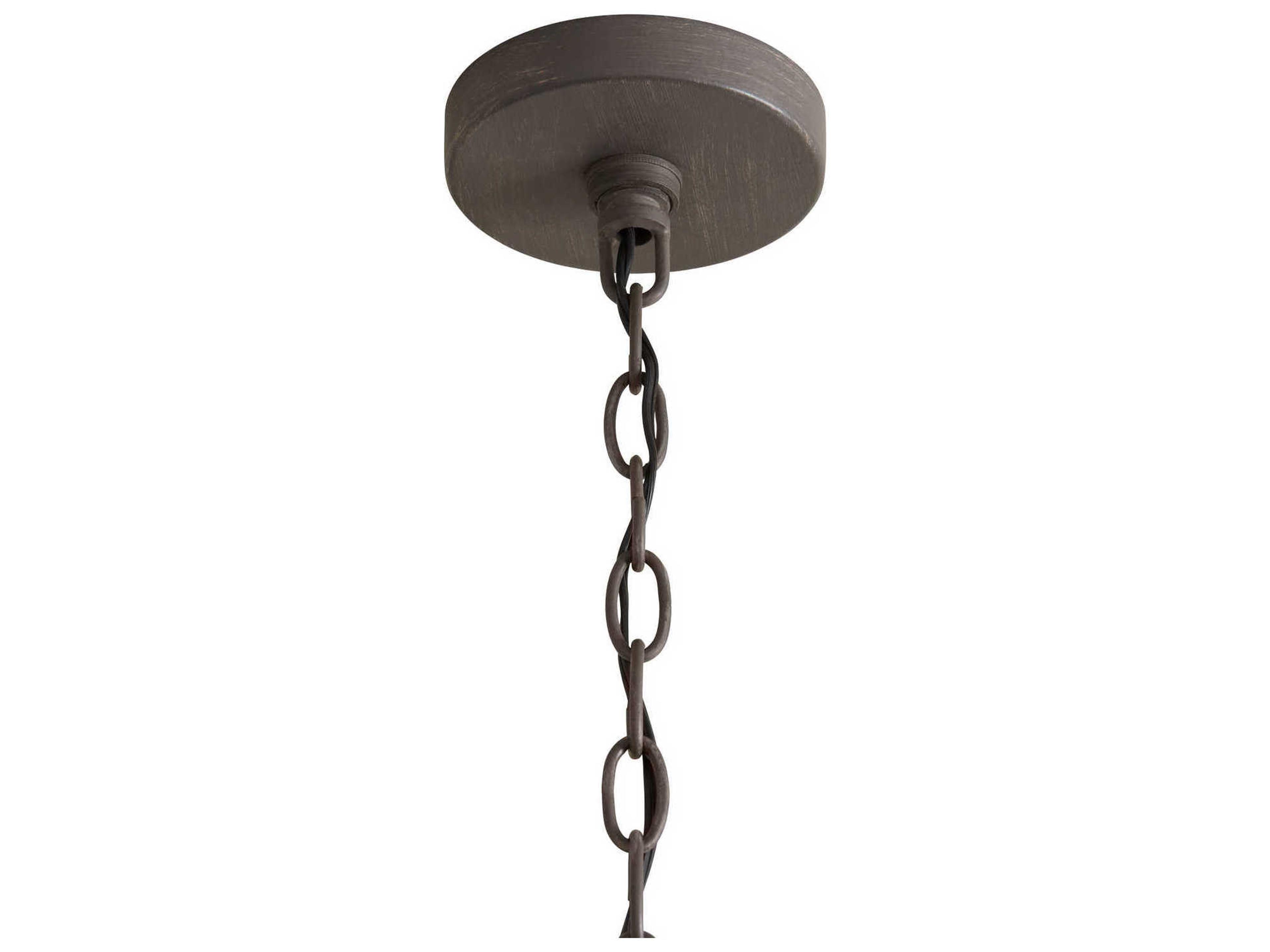 Capital Lighting 3-Light Nordic Grey Glass Drum Chandelier