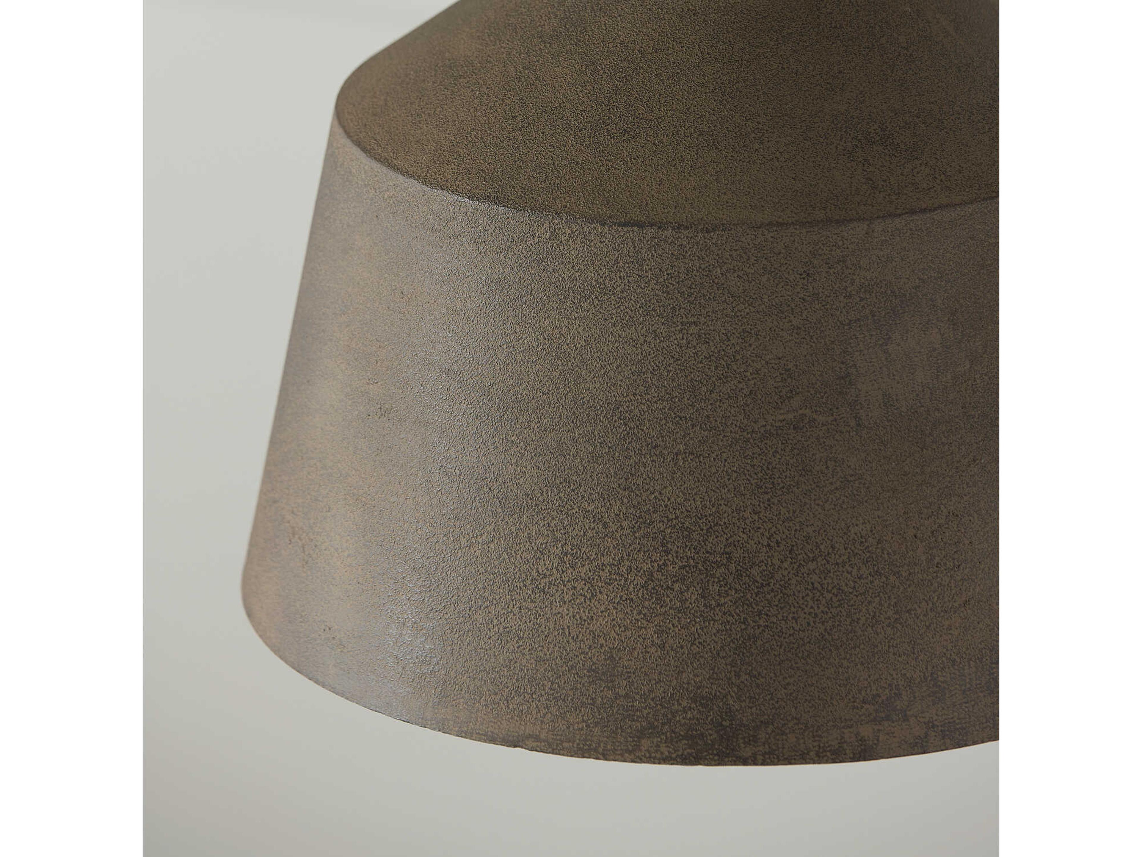 Capital Lighting Quarry 1-Light Clay Gray Bell Pendant
